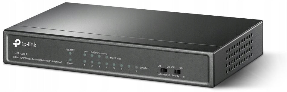 Unmanaged switch TP-Link TL-SF1008LP 8x10/100, 4xPoE Manufacturer TP-Link