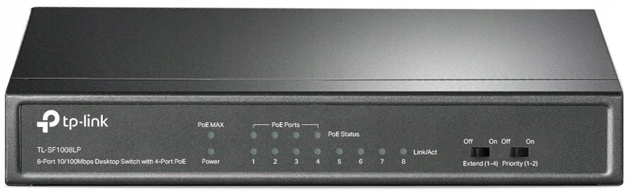 Unmanaged switch TP-Link TL-SF1008LP 8x10/100, 4xPoE