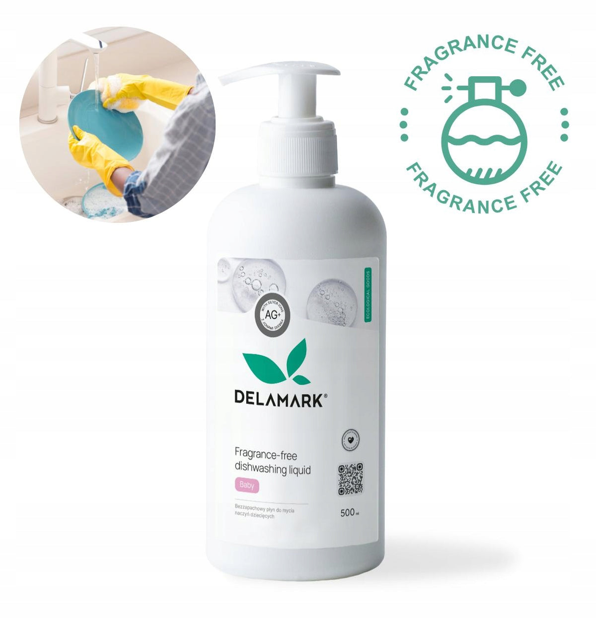 Unscented dishwashing liquid for children - 500 ml