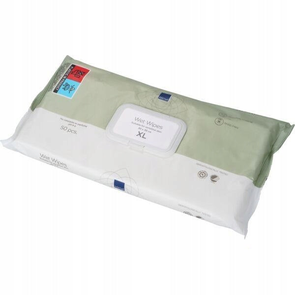 Unscented wet wipes XL 30x30 cm 50 pcs. Brand Abena