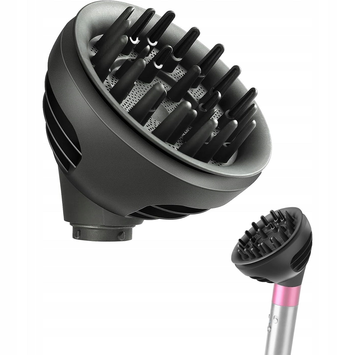 Upgraded Diffuser Caps for Dyson Airwrap HS05 HS01 HS08 Black
