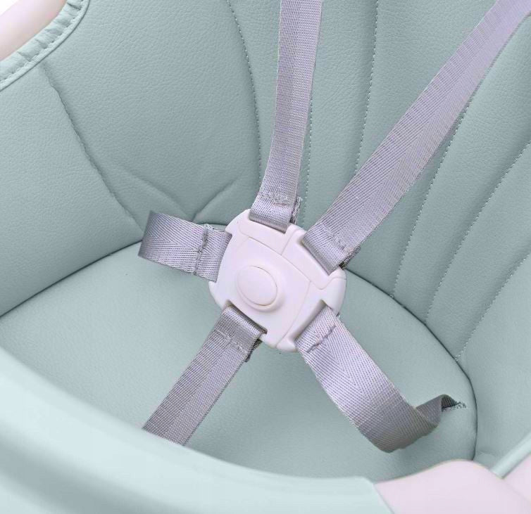 Upholstered Highchair for Children Mint Color green
