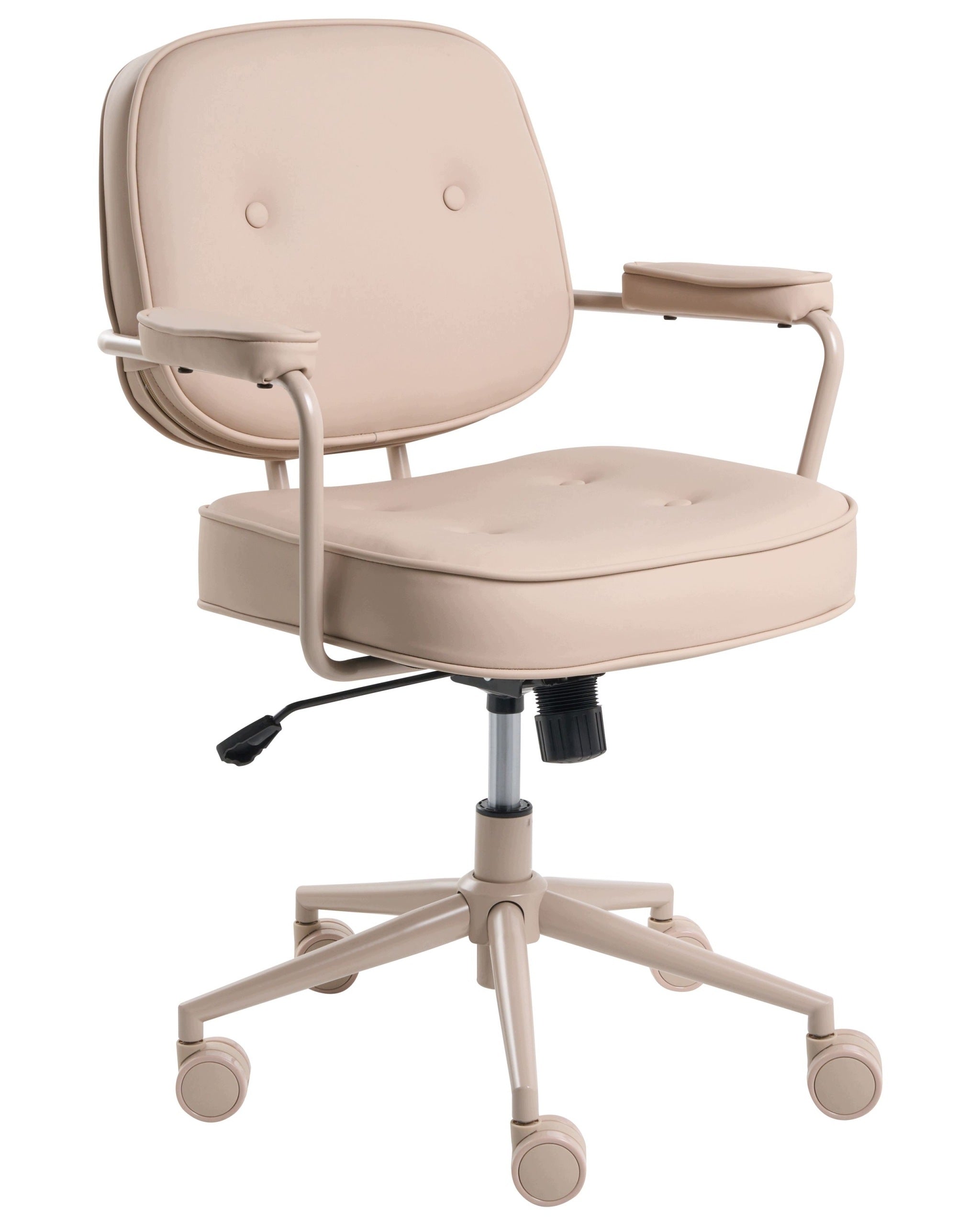 Upholstered Office Chair Metal Sand Frame