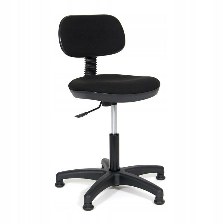 Upholstered sewing chair with ECO PLUS pneumatic lift
