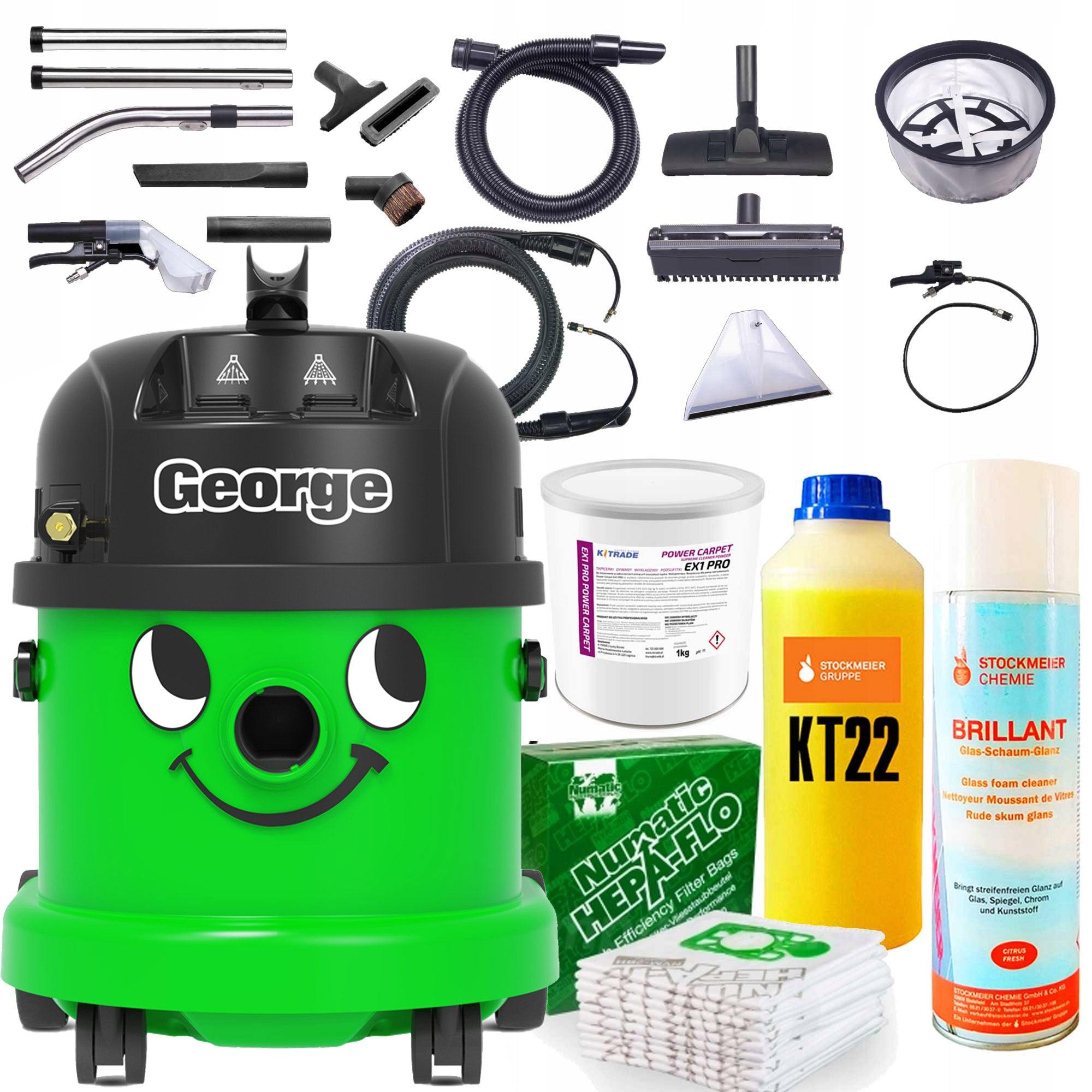 Upholstery washing vacuum cleaner NUMATIC George gve 370 4in1 dry wet POWERFUL