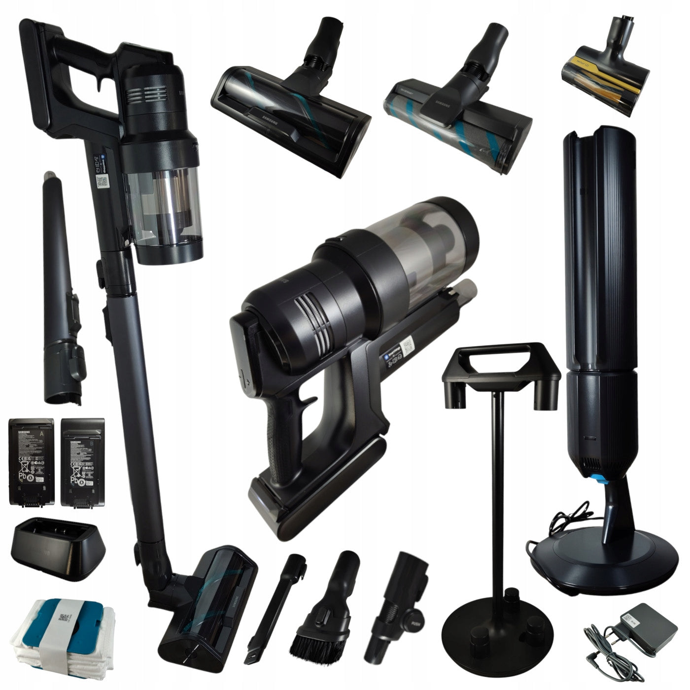 Upright Vacuum Cleaner Samsung VS90F40DEK/WA Bespoke AI Jet Ultra black