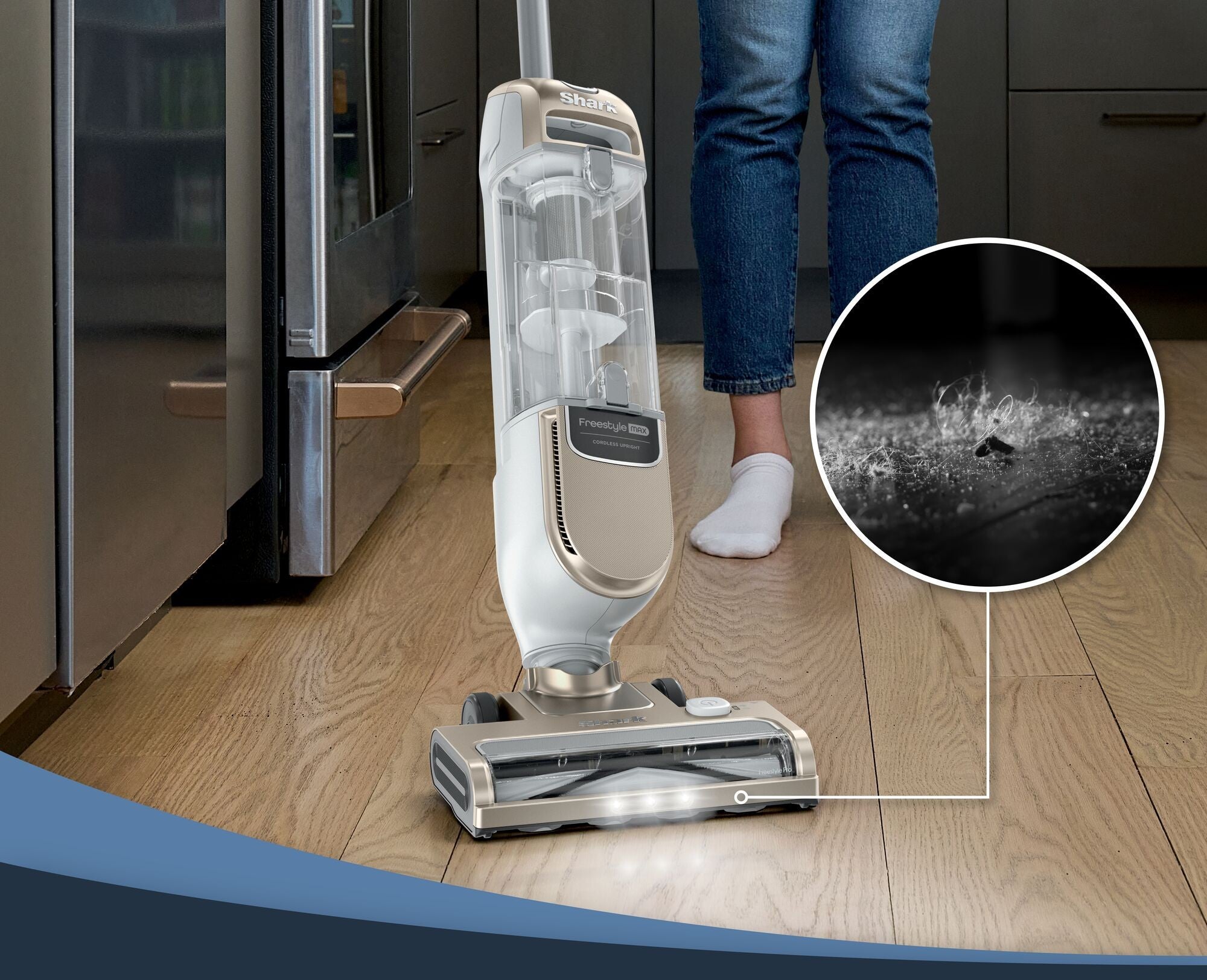 Upright cordless vacuum cleaner SHARK Freestyle Pro SV2002EU 130W 0,69l Power supply rechargeable battery