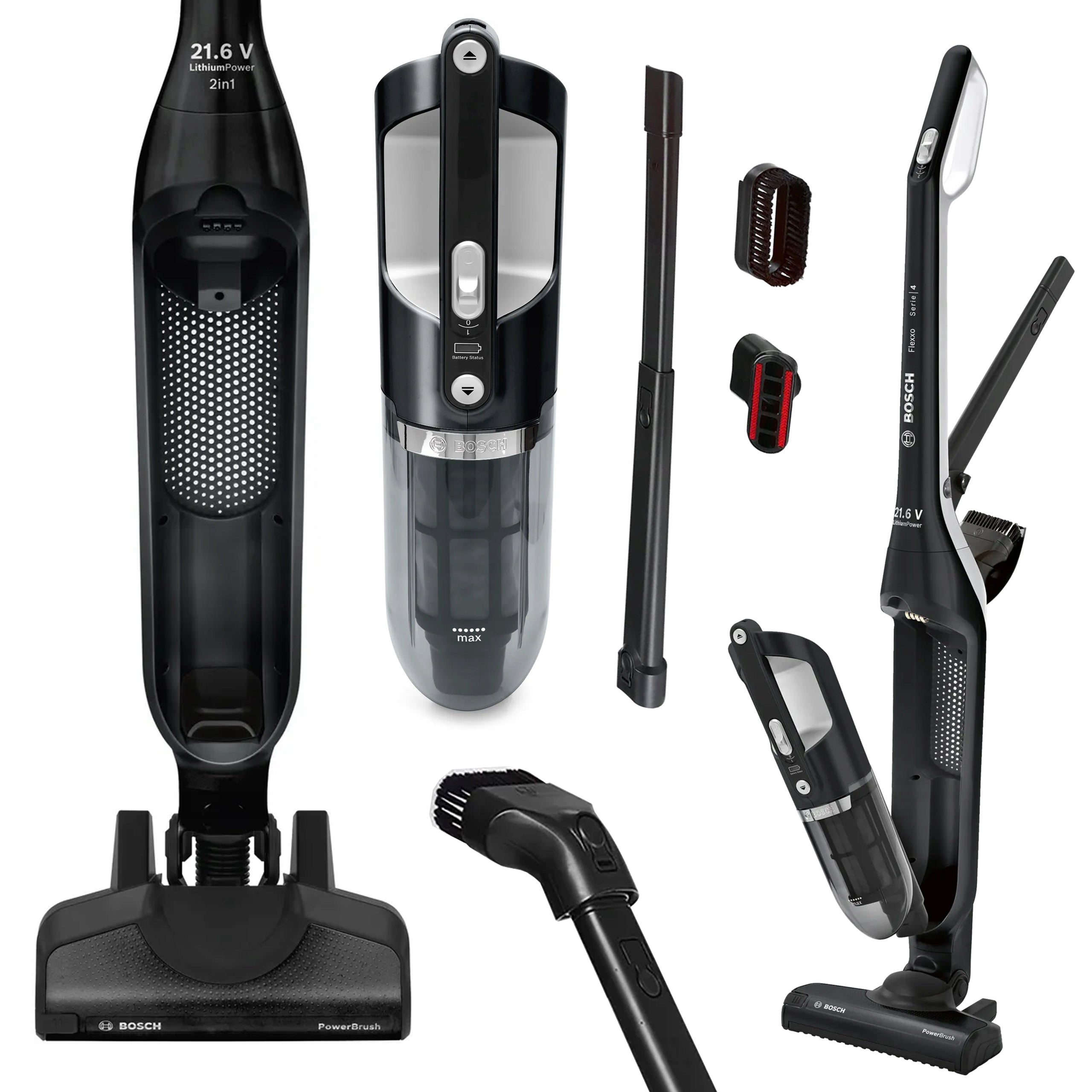 Upright vacuum cleaner Bosch BBH32101 black WIRELESS
