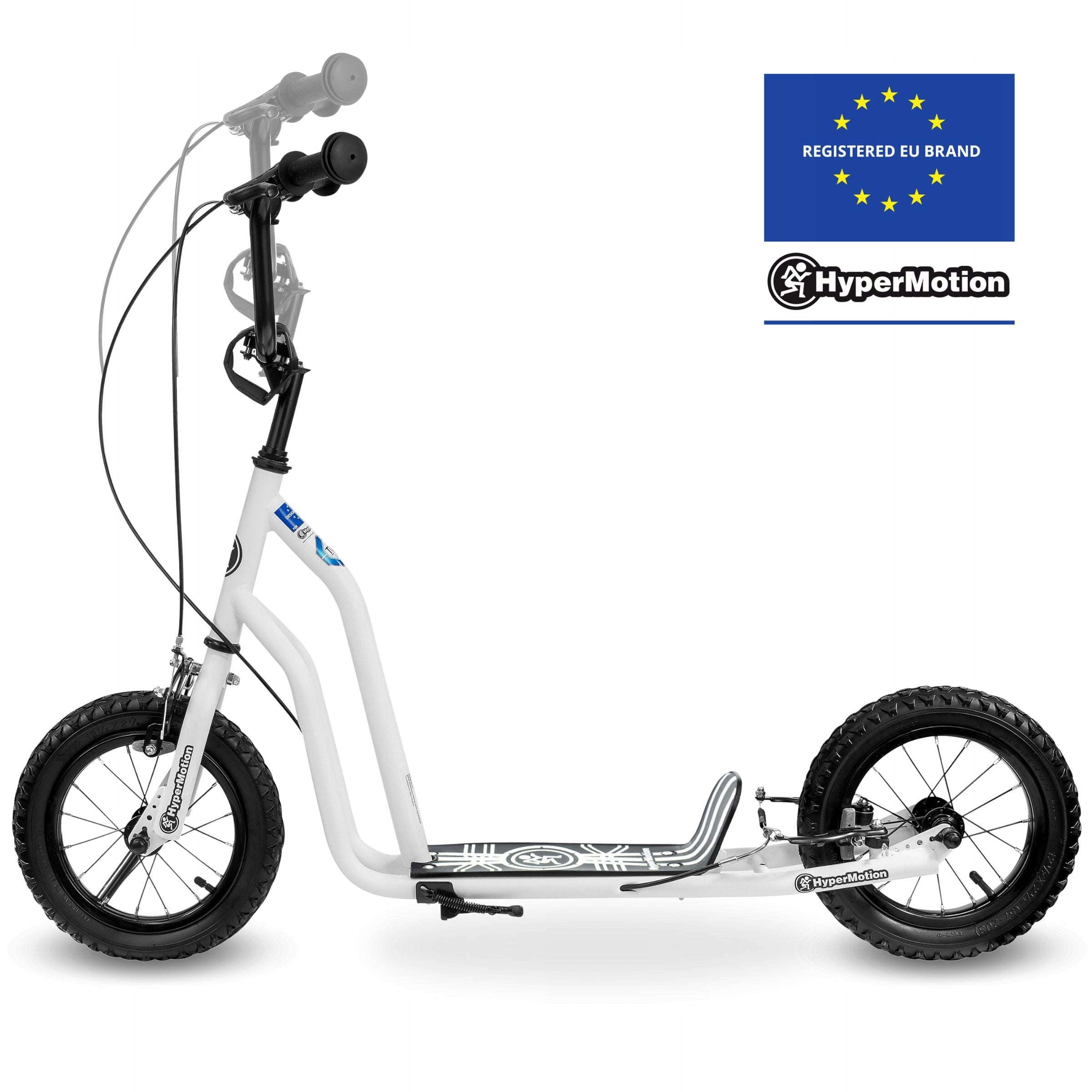 Urban Two Wheel Scooter for Children Youth Pumped Wheels Max 50kg Color white