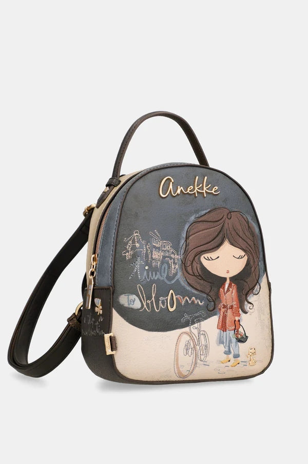 Urban single compartment small backpack Anekke Tulip 43705-188 Brand Anekke