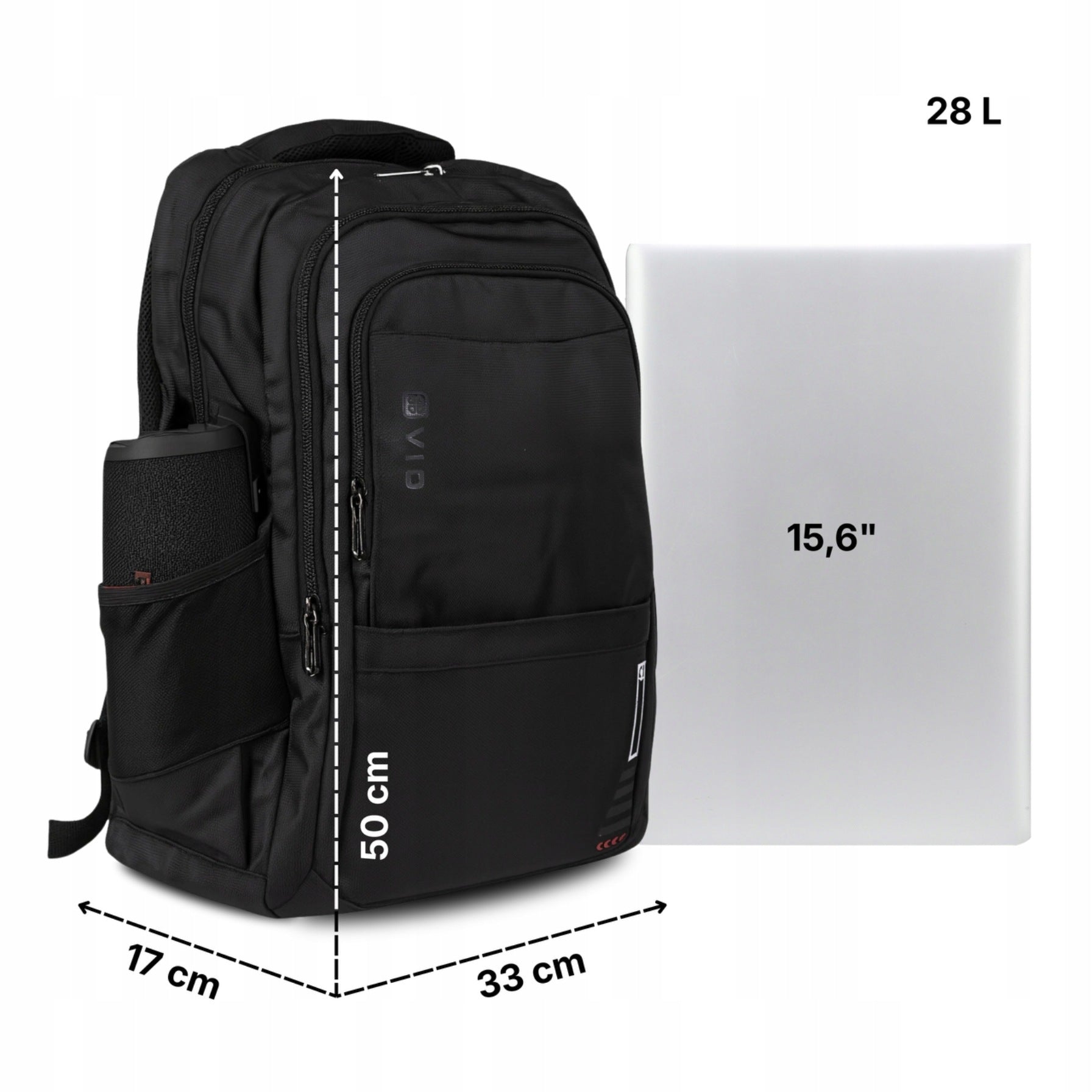 Urban youth backpack for school travel waterproof roomy 3 compartments Manufacturer code 5907394585401