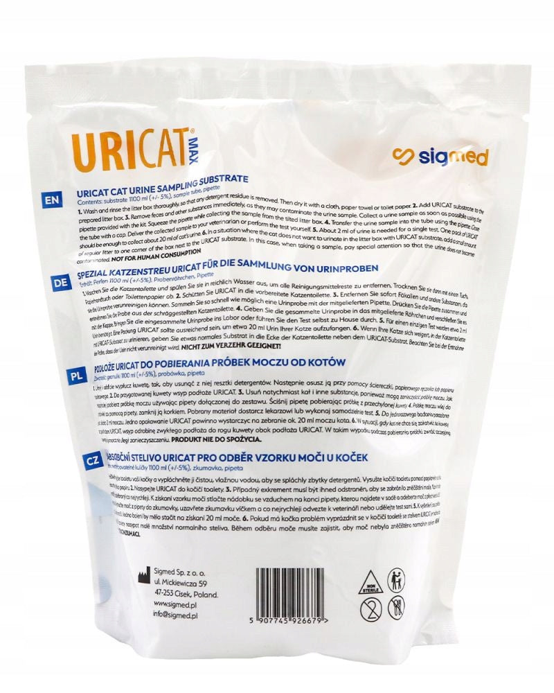 Urine collection medium for cats Uricat MAX 1.1 l Brand Sigmed
