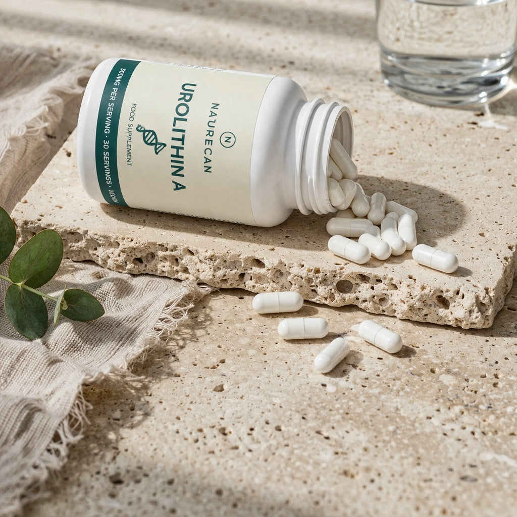 Urolithin A 30 capsules Urolithin A 500 mg Mitochondria Vegan Energy Packaging status original