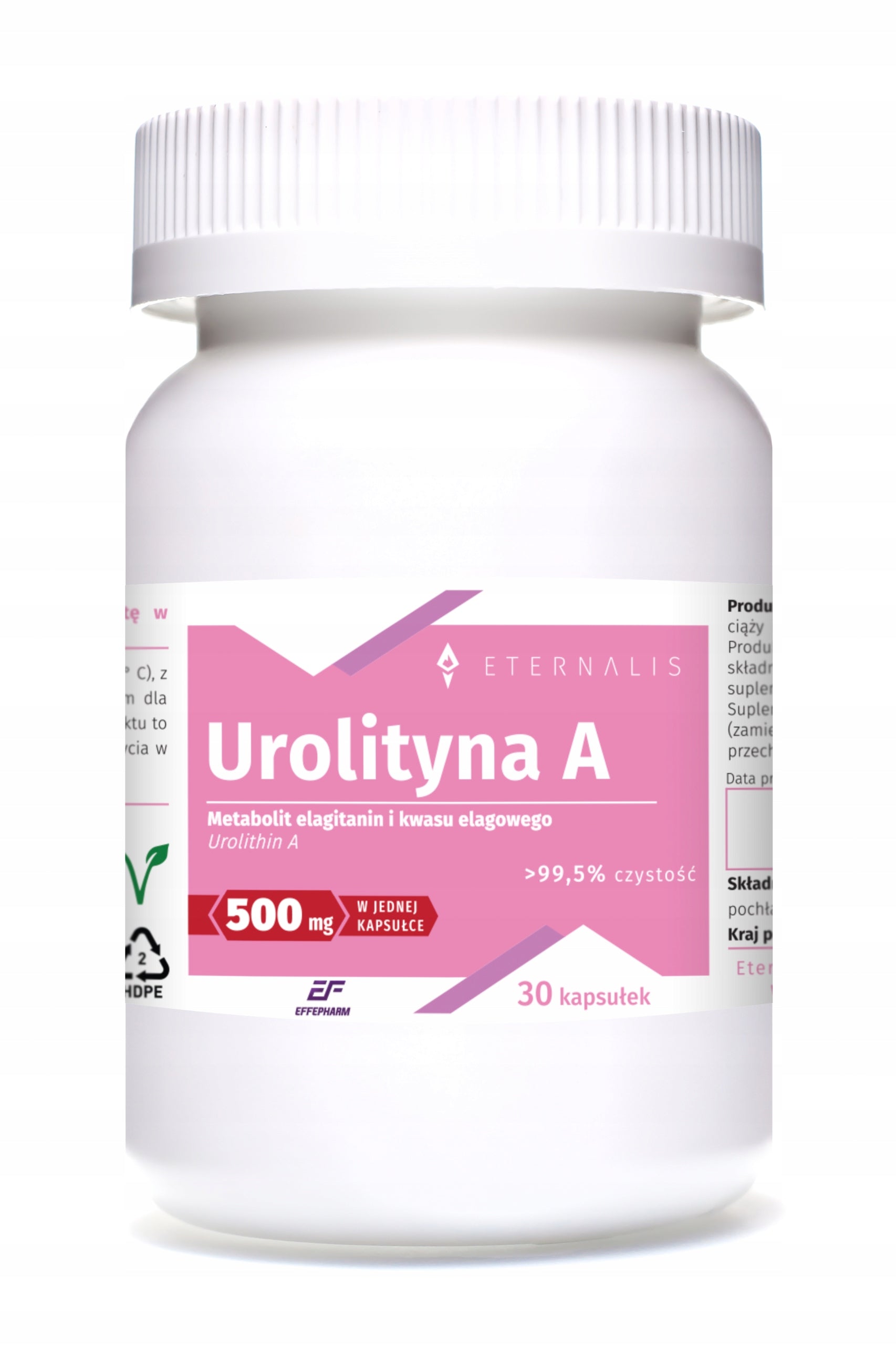 Urolithin A EffePharm Eternalis 500mg 30 kaps.
