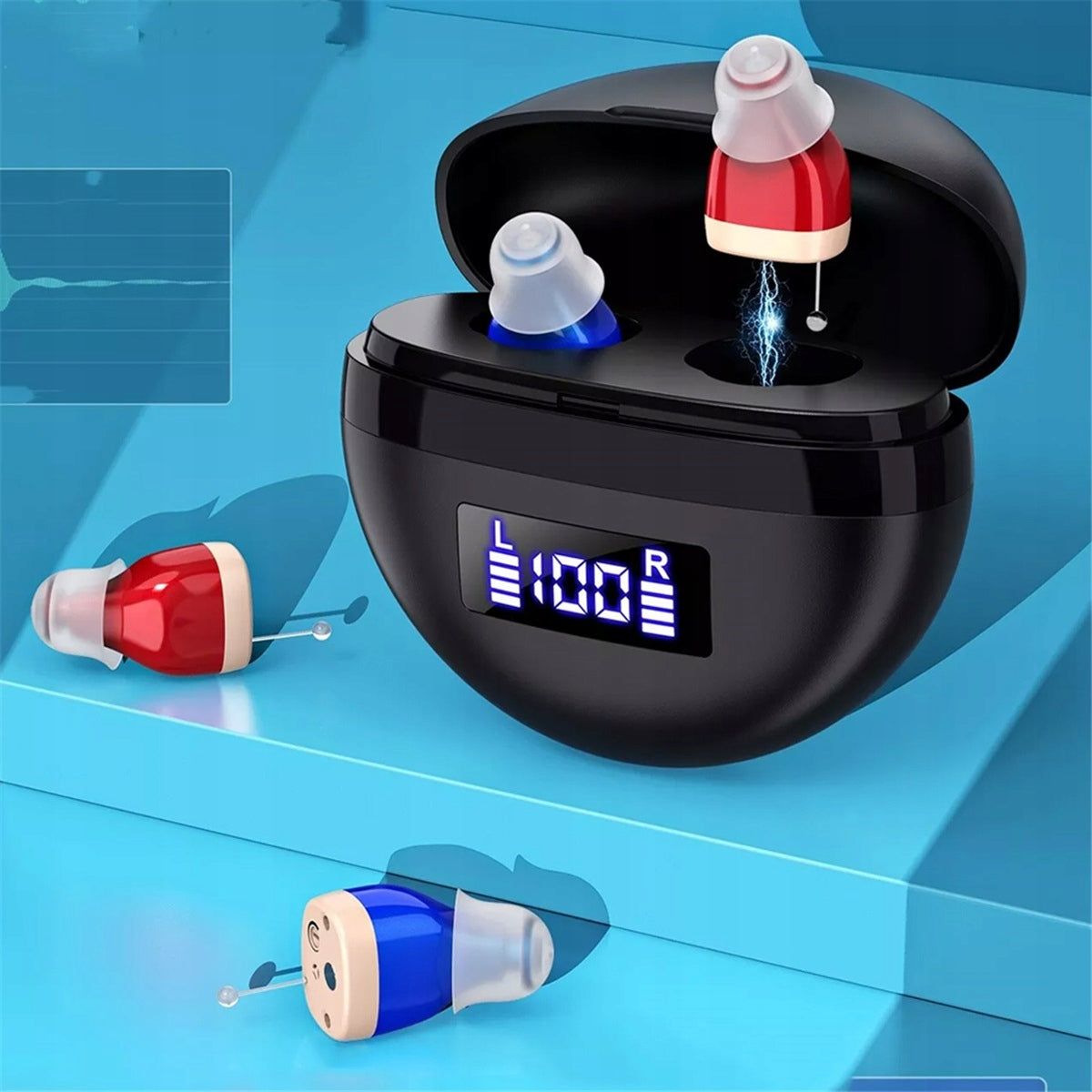 Usb Hearing Aid Sound Amplifier With Noise Reduction Function And 300mah Medical device no