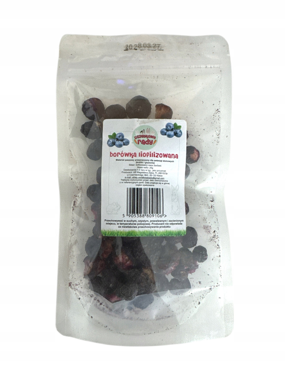 Uszatkowe Rady Freeze-dried blueberry 20g