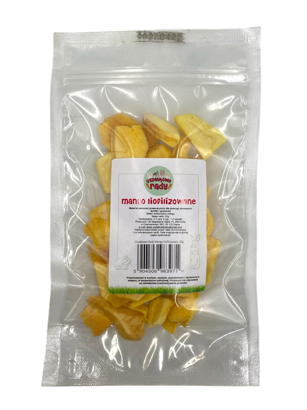 Uszatkowe Rady Mango Freeze-dried 20g for rodent rabbit