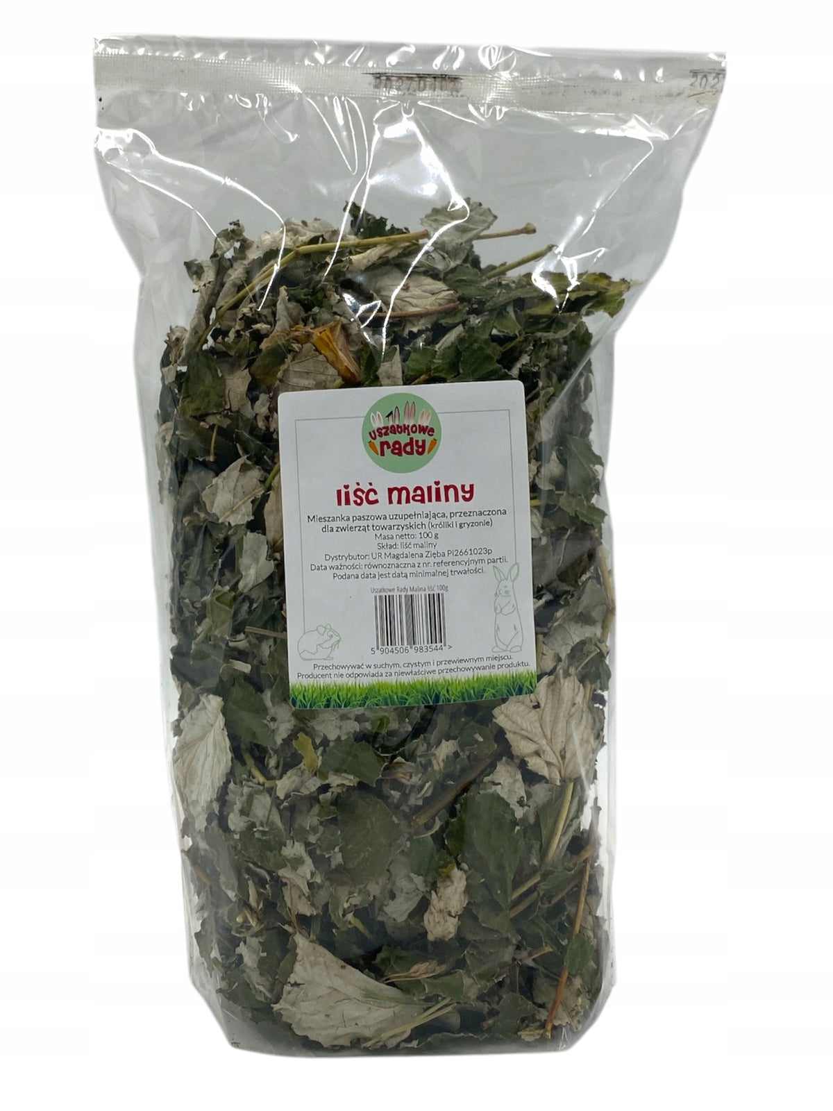 Uszatkowe Rady Raspberry leaves 100g for rodent rabbit