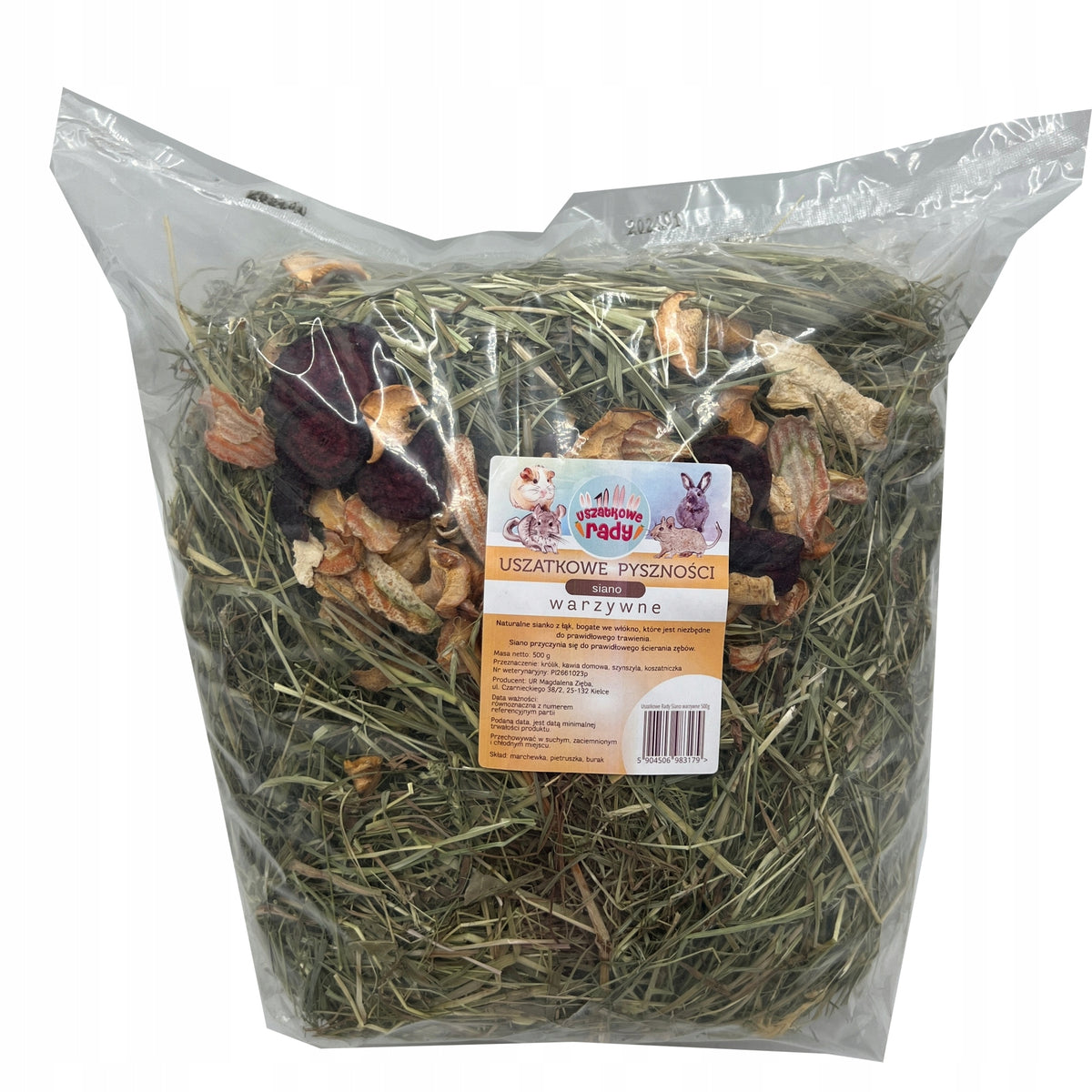 Uszatkowe Rady Vegetable Hay 500g Rabbit Rodent