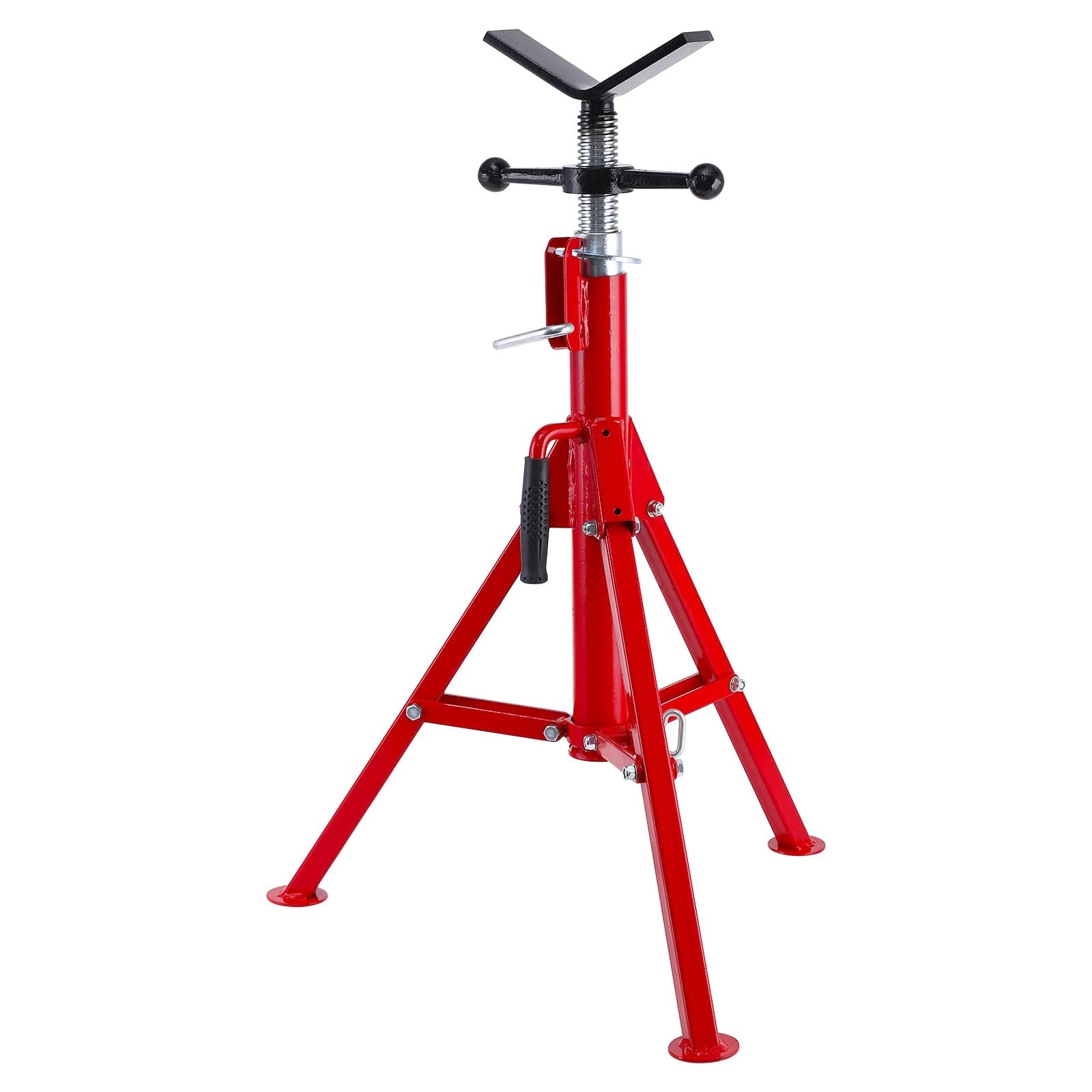 V Head Pipe Jack Stand, 1/8 in-12 in Capacity, 71- 132cm