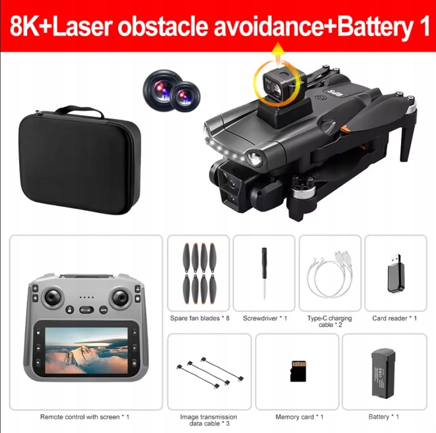 V198MAX Drone 4K Camera WiFi Foldable RC Quadcopter Obstacle Avoidance 1B Manufacturer code 436578679