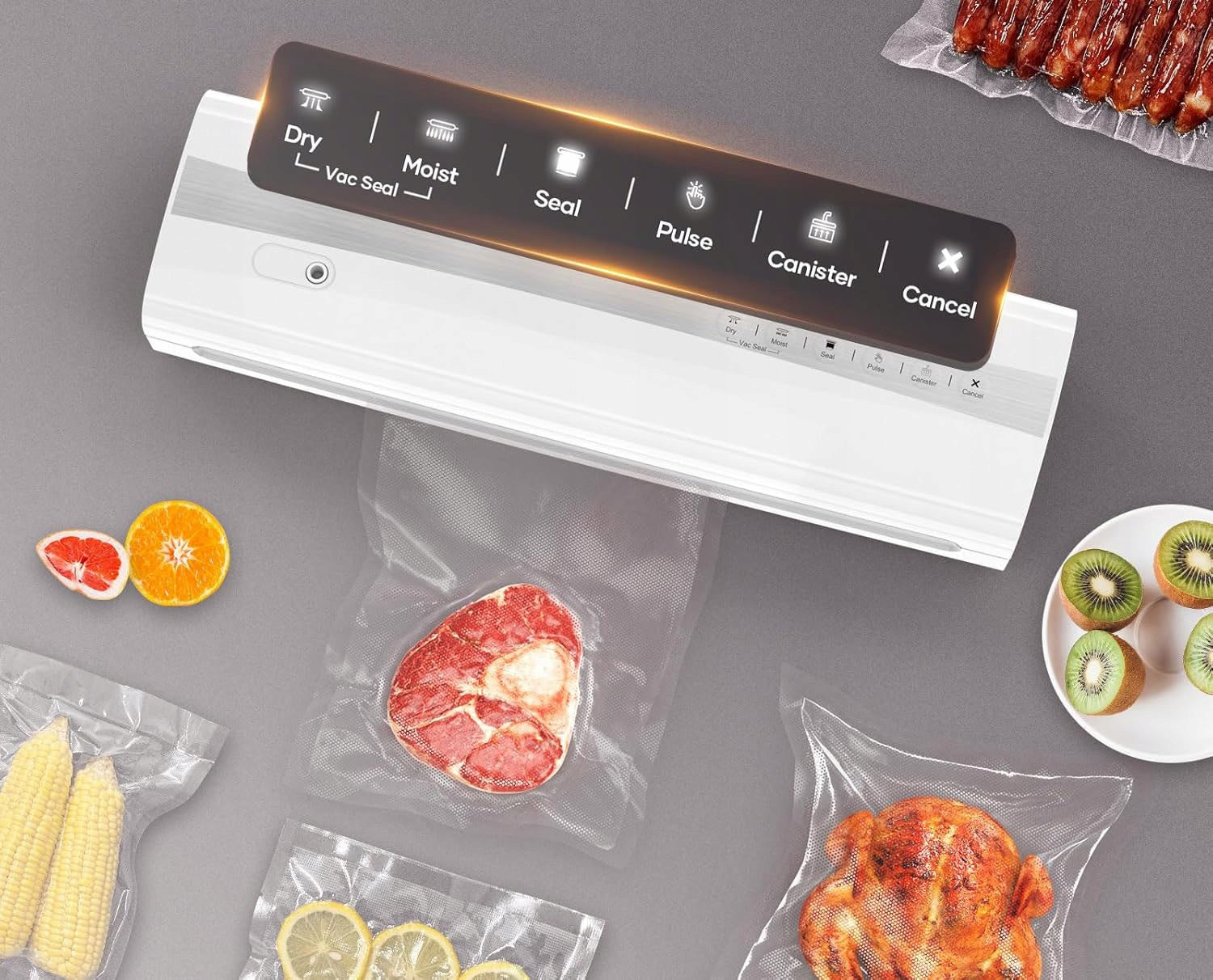 V3100 FOOD VACUUM SEALER 110W DRY AND SEA AUTOMATIC Packaging status original