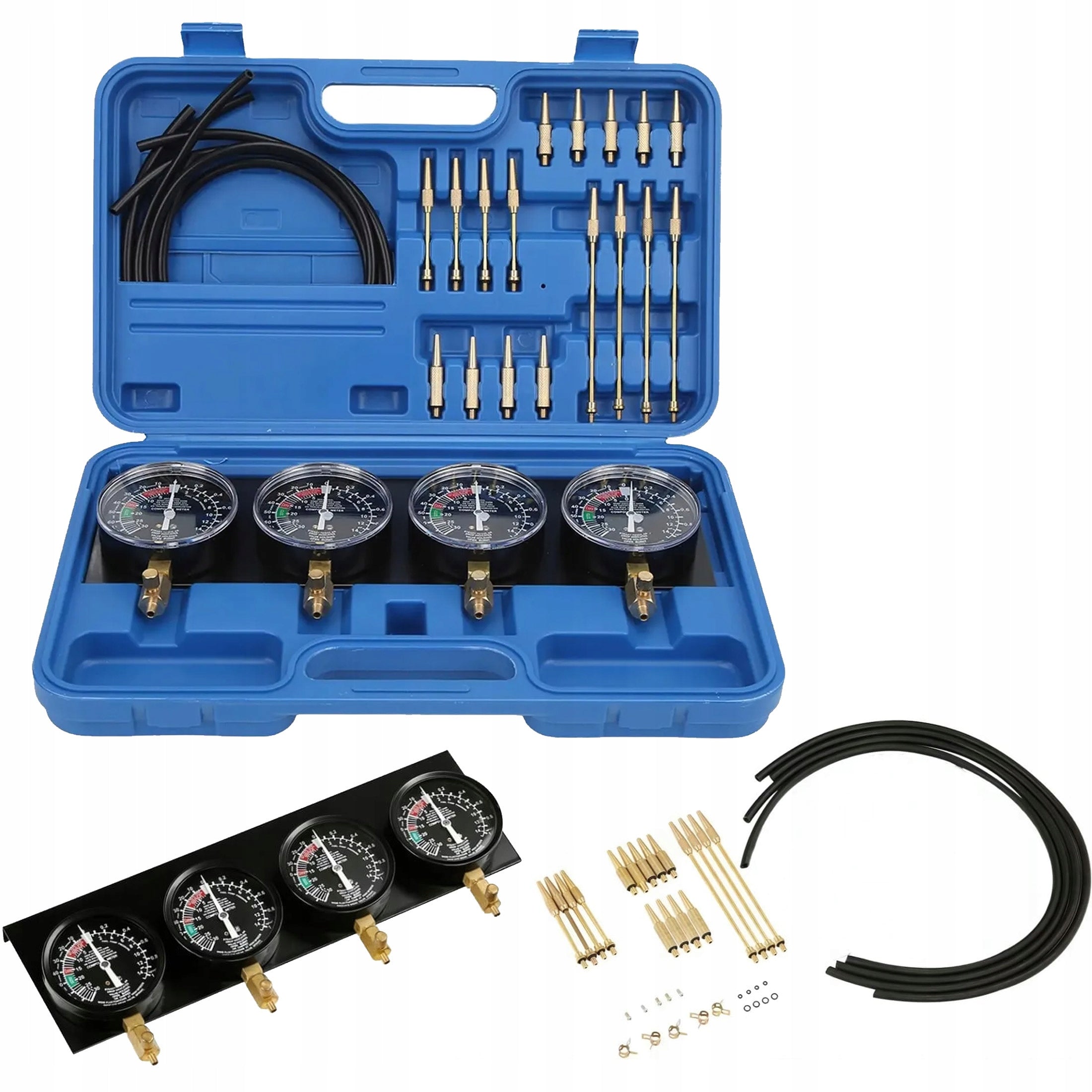 VACUOMETER FOR SYNCHRONIZATION OF CARBURETORS OF VACUOMETER INDICATORS + CLOCKS SET