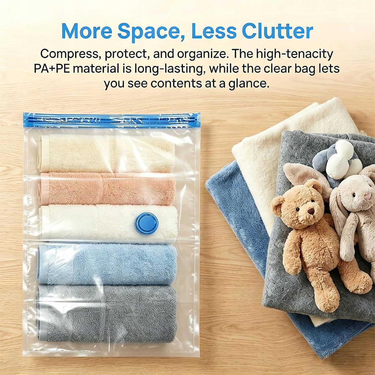 VACUUM BAGS FOR CLOTHES 3 PCS 70X50 CM COMPRESSION Brand no brand