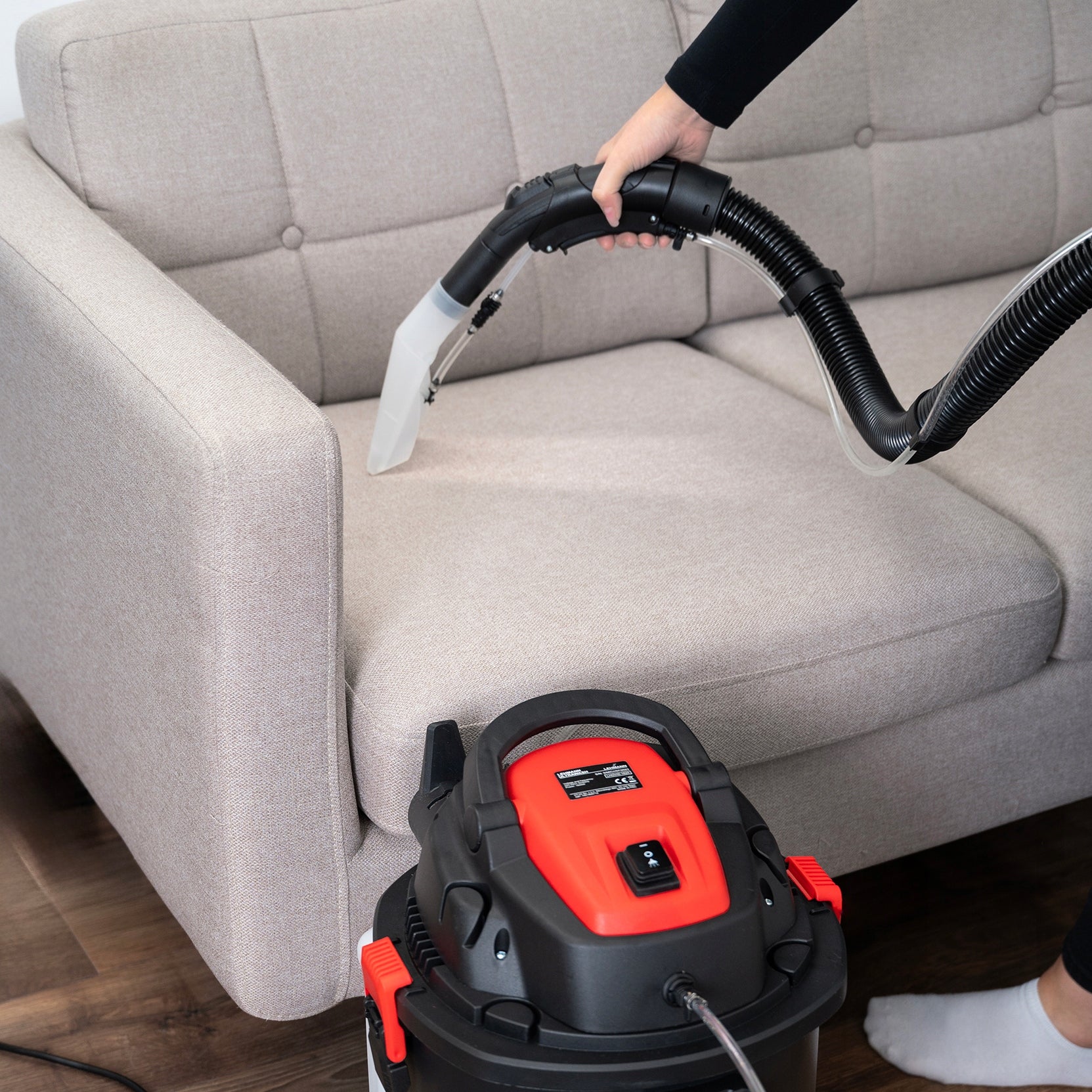 VACUUM CLEANER FOR CARPET UPHOLSTERY LAUNDRY SET WET DRY 2000W XXL Model UltraWash