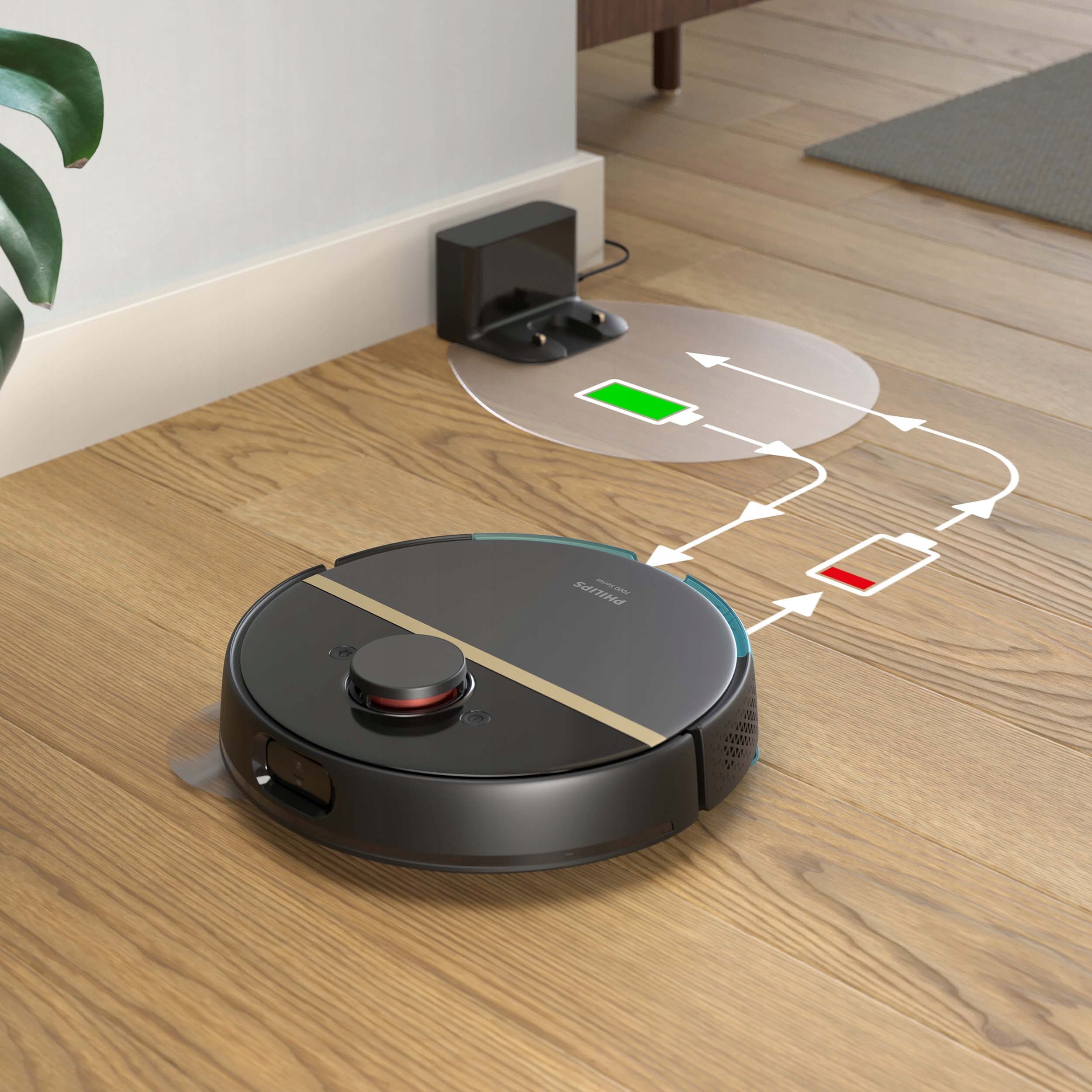 VACUUM CLEANER ROBOT/XU7000/01 PHILIPS Dominant color black