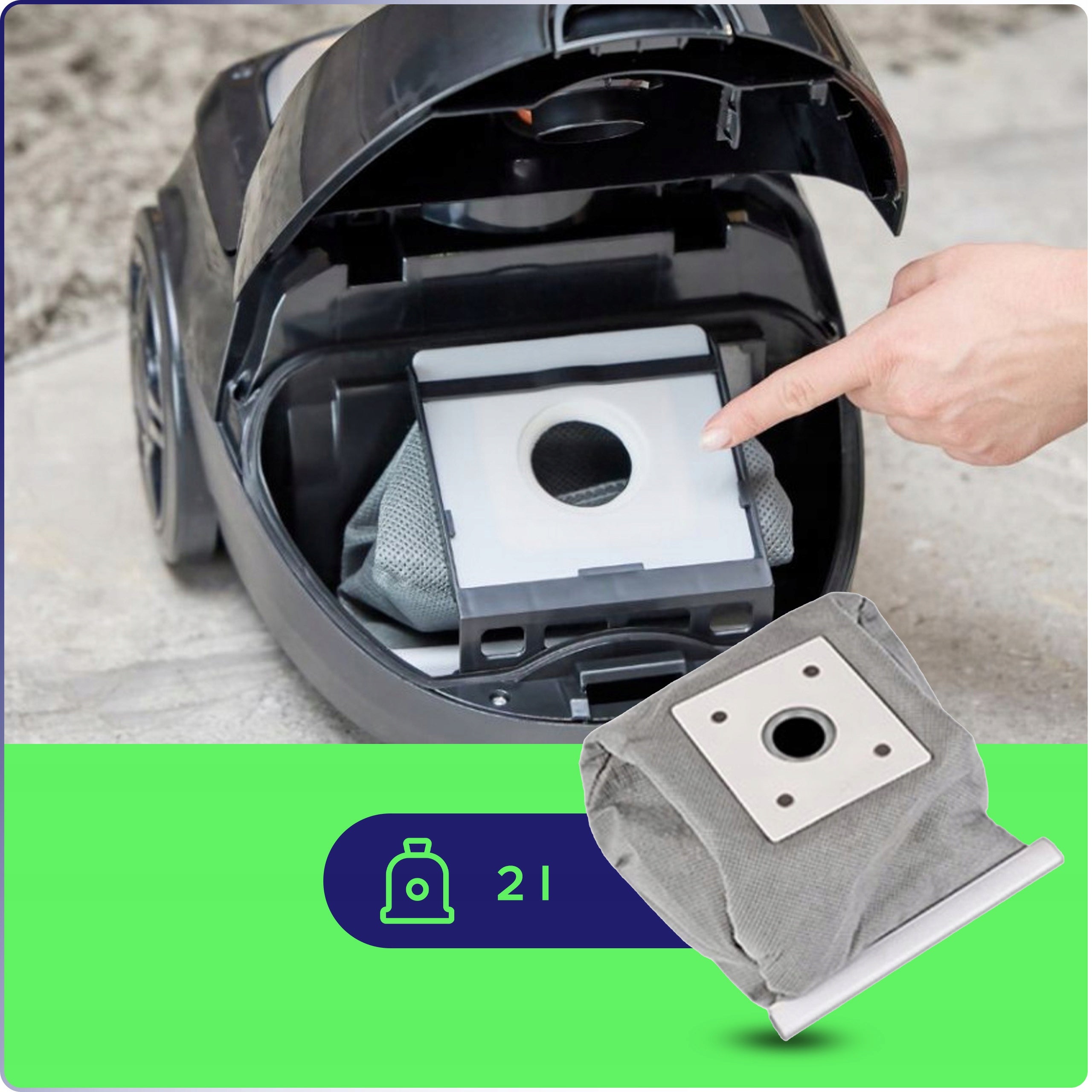 VACUUM CLEANER TRADITIONAL BAG STRONG 850W HEPA FILTER REGULATION MPM MOD-180 Vacuum cleaner type bag