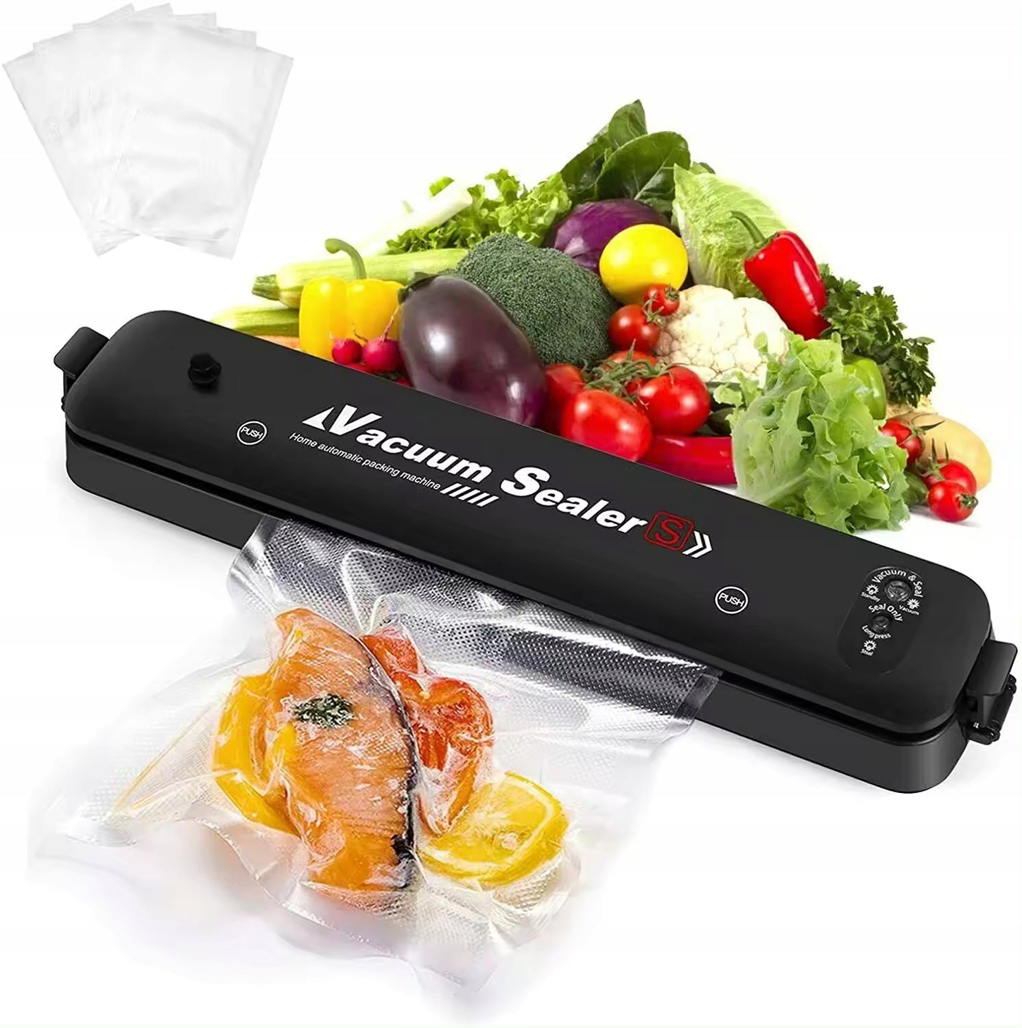 VACUUM FOIL WELDING MACHINE FOOD PACKING MACHINE 10 BAGS FREEBIE VACUUM Packaging status original