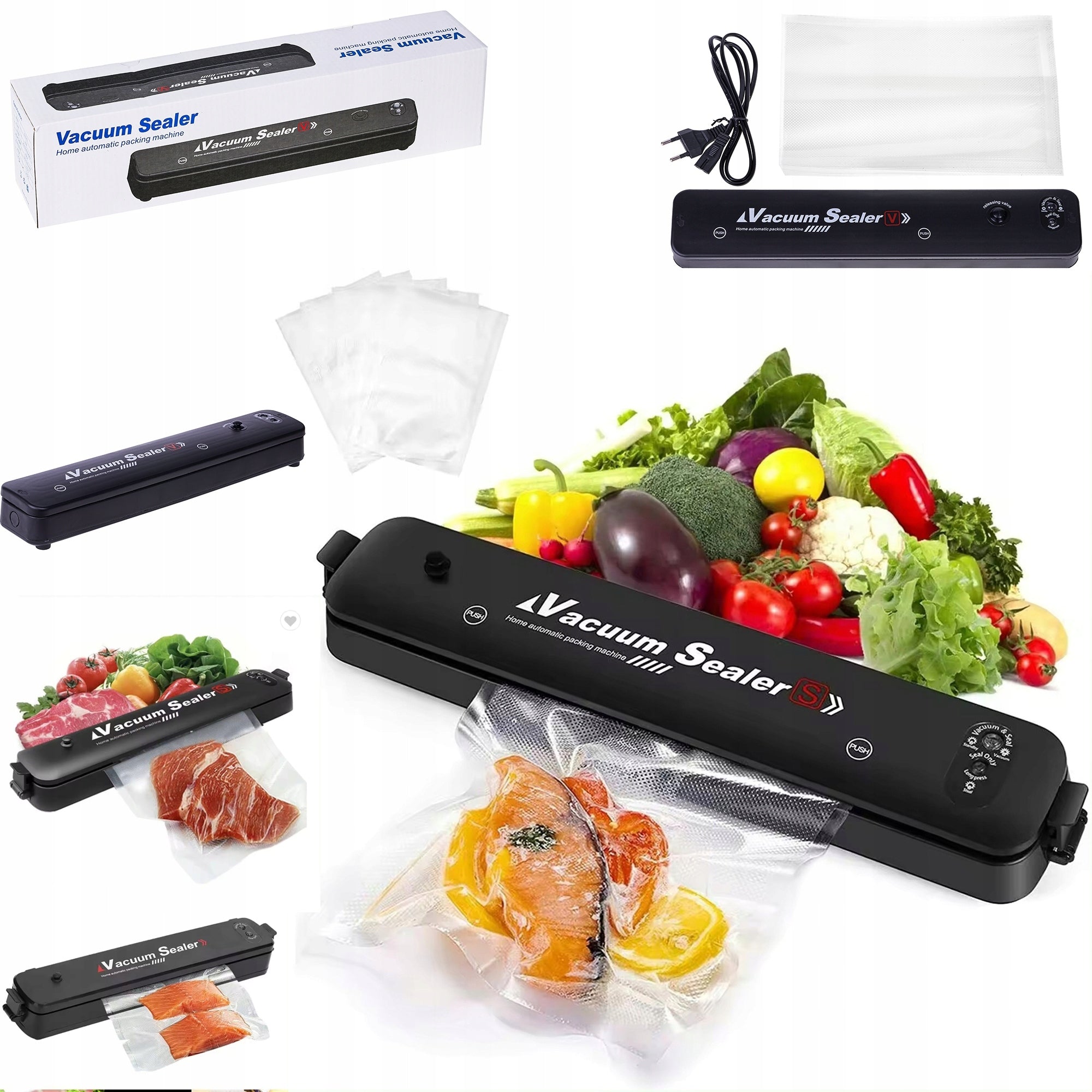 VACUUM FOIL WELDING MACHINE FOOD PACKING MACHINE 10 BAGS FREEBIE VACUUM