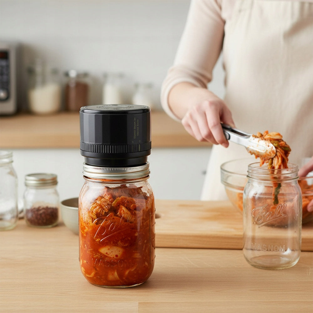 VACUUM FOOD CLOSING IN JARS SET WITH ELECTRIC CLOSURE Brand Bedee