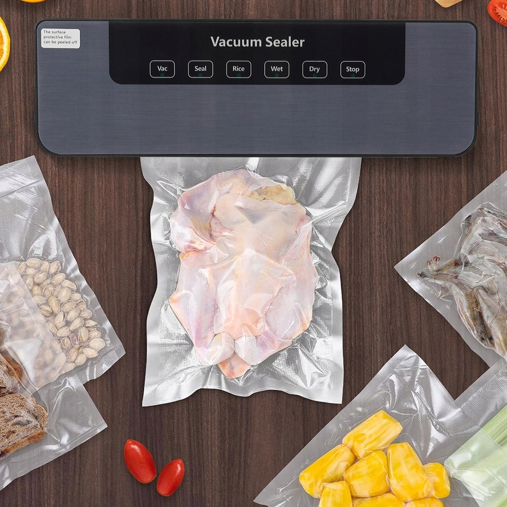 VACUUM FOOD FOIL WELDING MACHINE + 30PCS BAGS Model PRÓŻNIOWA PAKOWARKA ZGRZEWARKA
