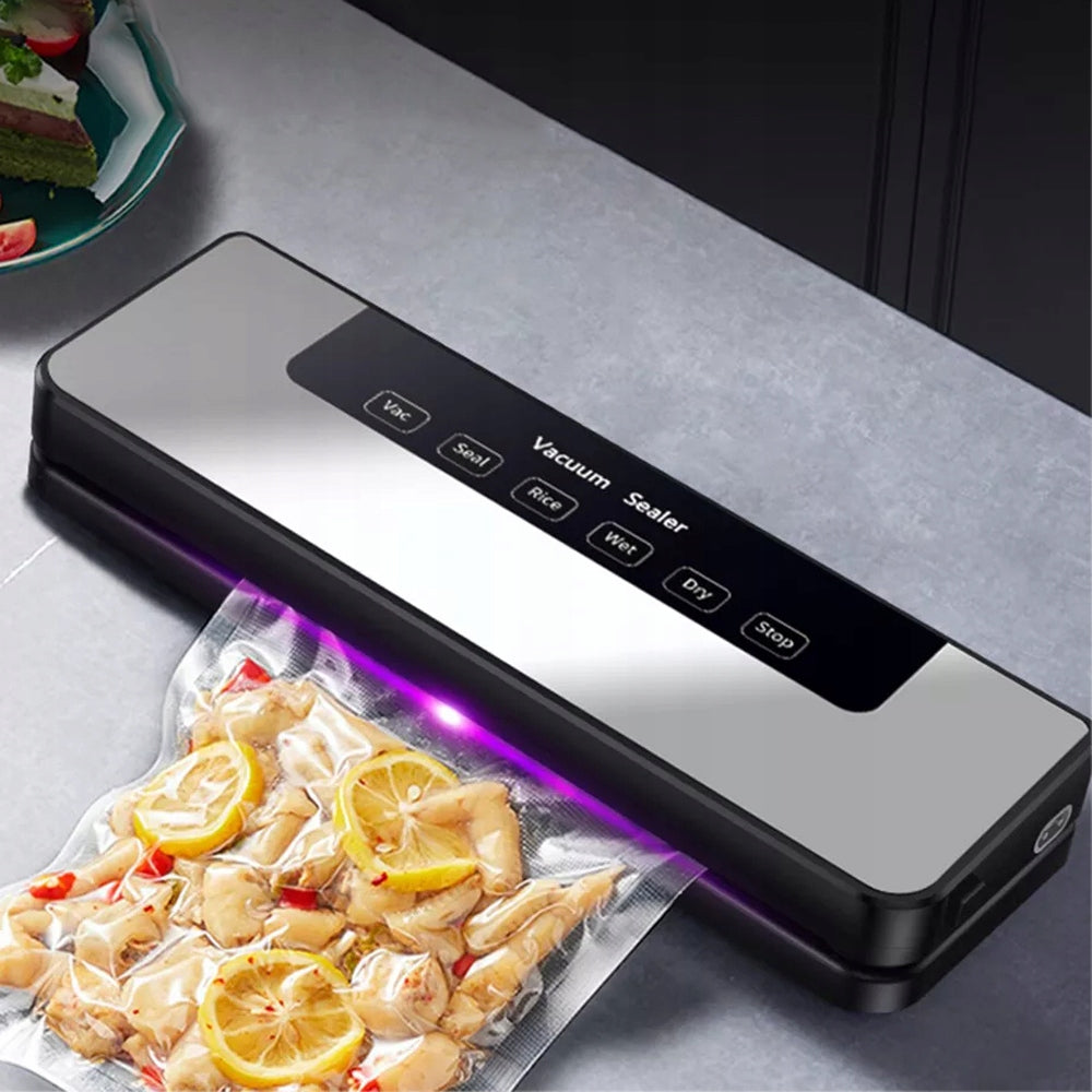 VACUUM FOOD WELDING MACHINE + 30PCS BAGS Model maszyna do zamykania żywności