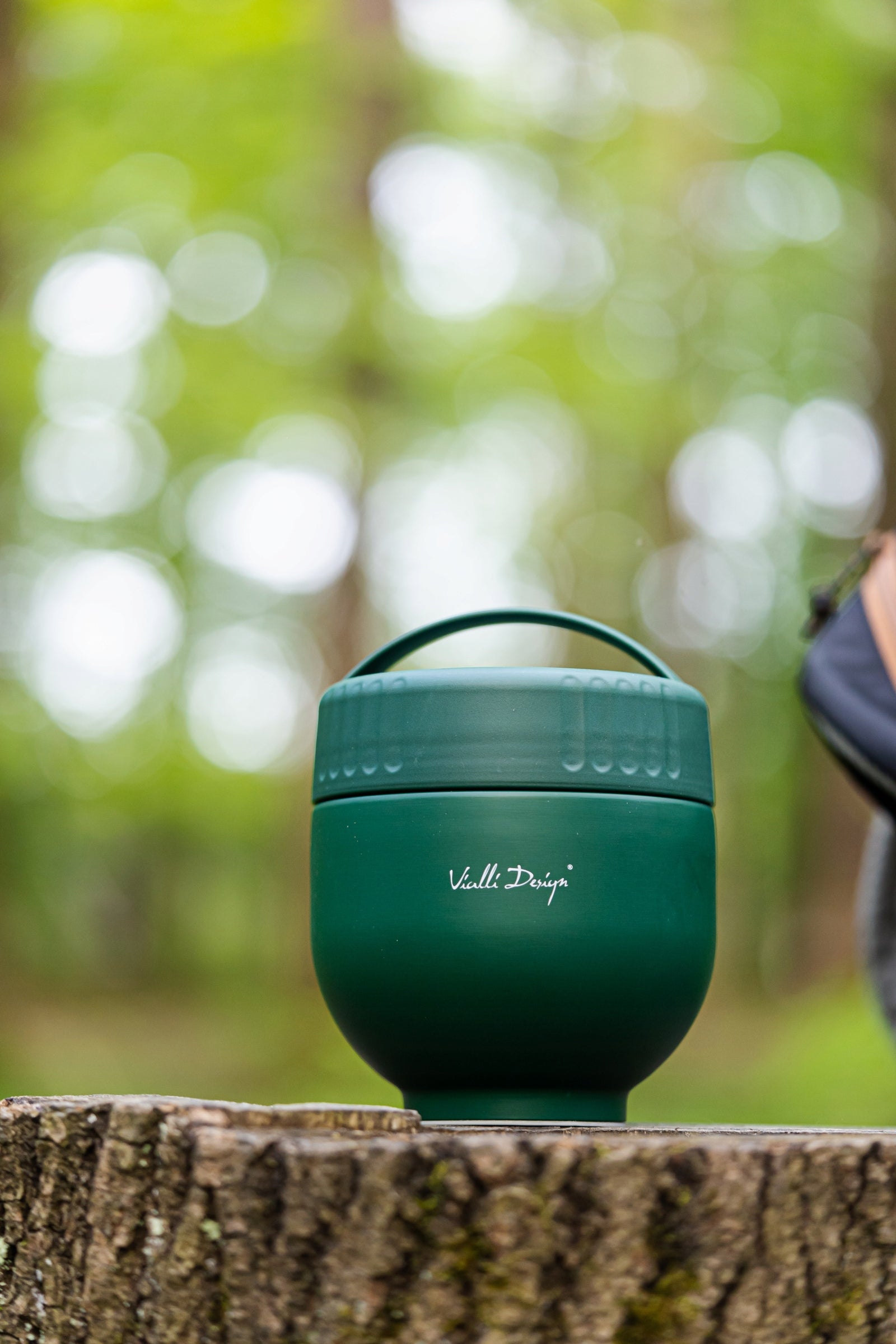 VACUUM LUNCH THERMOS SEALED WITH FUORI SPOON CONTAINER 680 ml GREEN Packaging status original