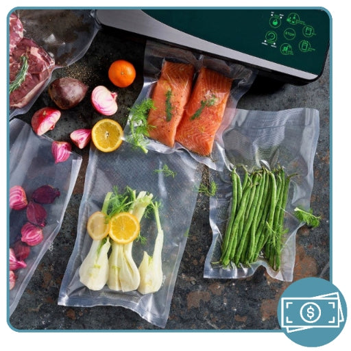 VACUUM PACKAGING MACHINE Film Bags 200pcs 15cm 25cm Manufacturer code Worki próżniowe moletowane 15x25 cm