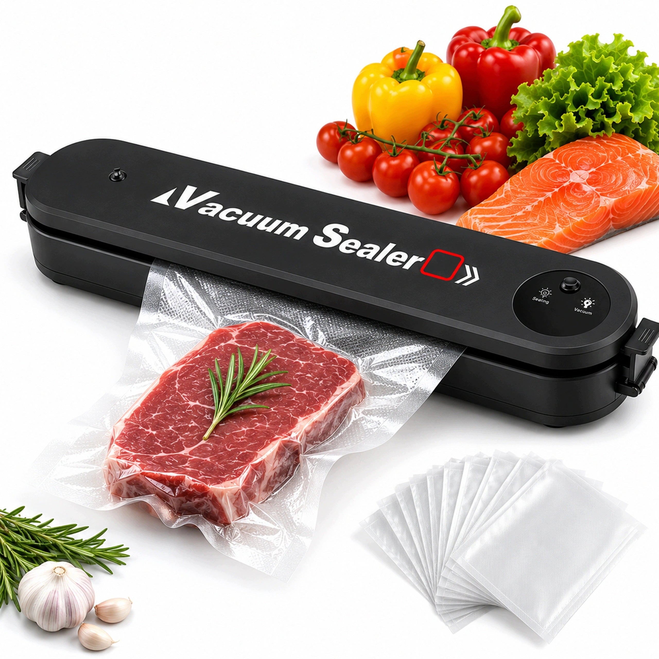 VACUUM SEALER 10 BAGS IDEAL FOR MANY PRODUCTS