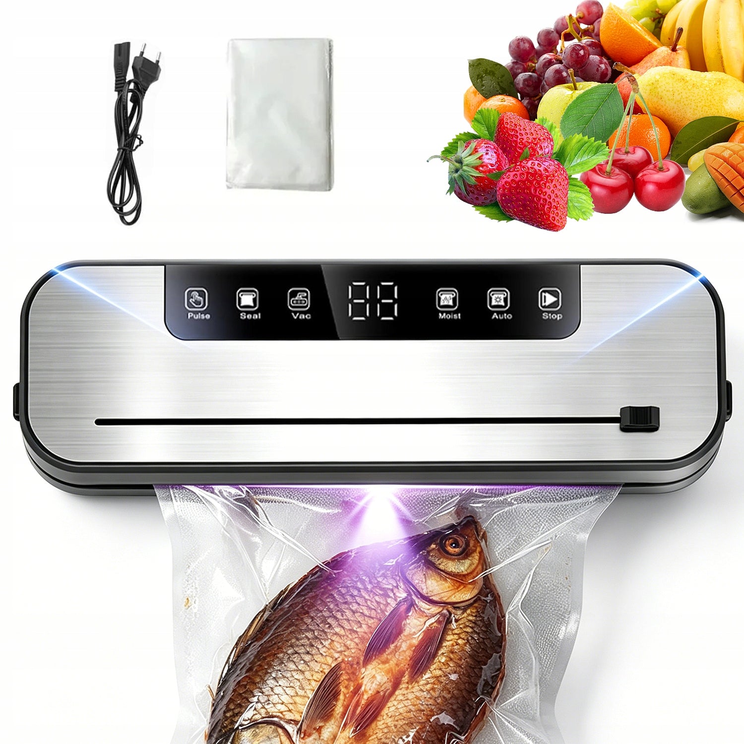 VACUUM SEALER 6 FUNCTIONS UV DISINFECTION STAINLESS STEEL