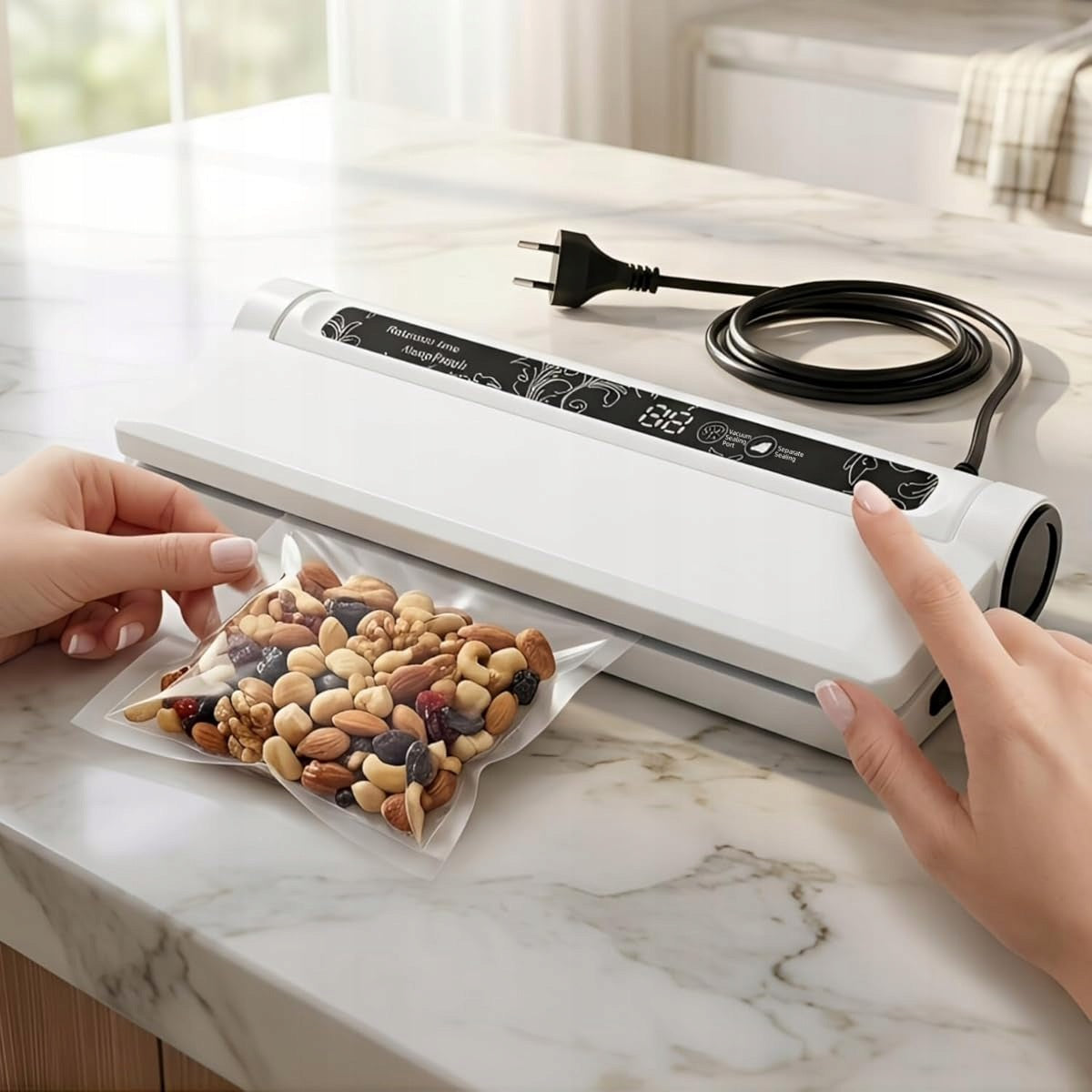 VACUUM SEALER AUTOMATIC 21CM WELDING OF FOOD PRODUCTS Maximum seal width 21 cm
