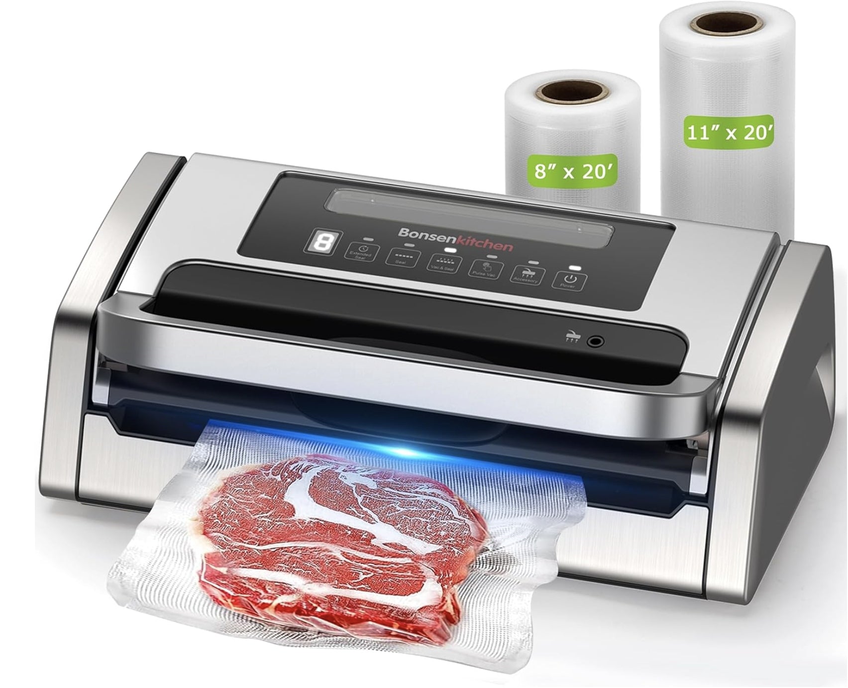 VACUUM SEALER BONSENKITCHEN VS4100 WITH LOCK AND KNIFE //A01