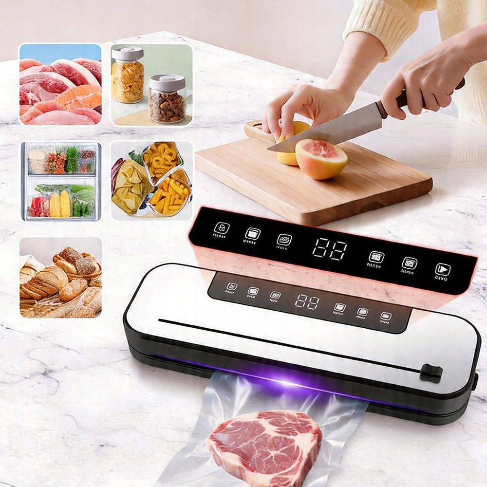 VACUUM SEALER FOOD PACKAGING MACHINE 6 MODES + 50 BAGS Model xdbhdcngfvm