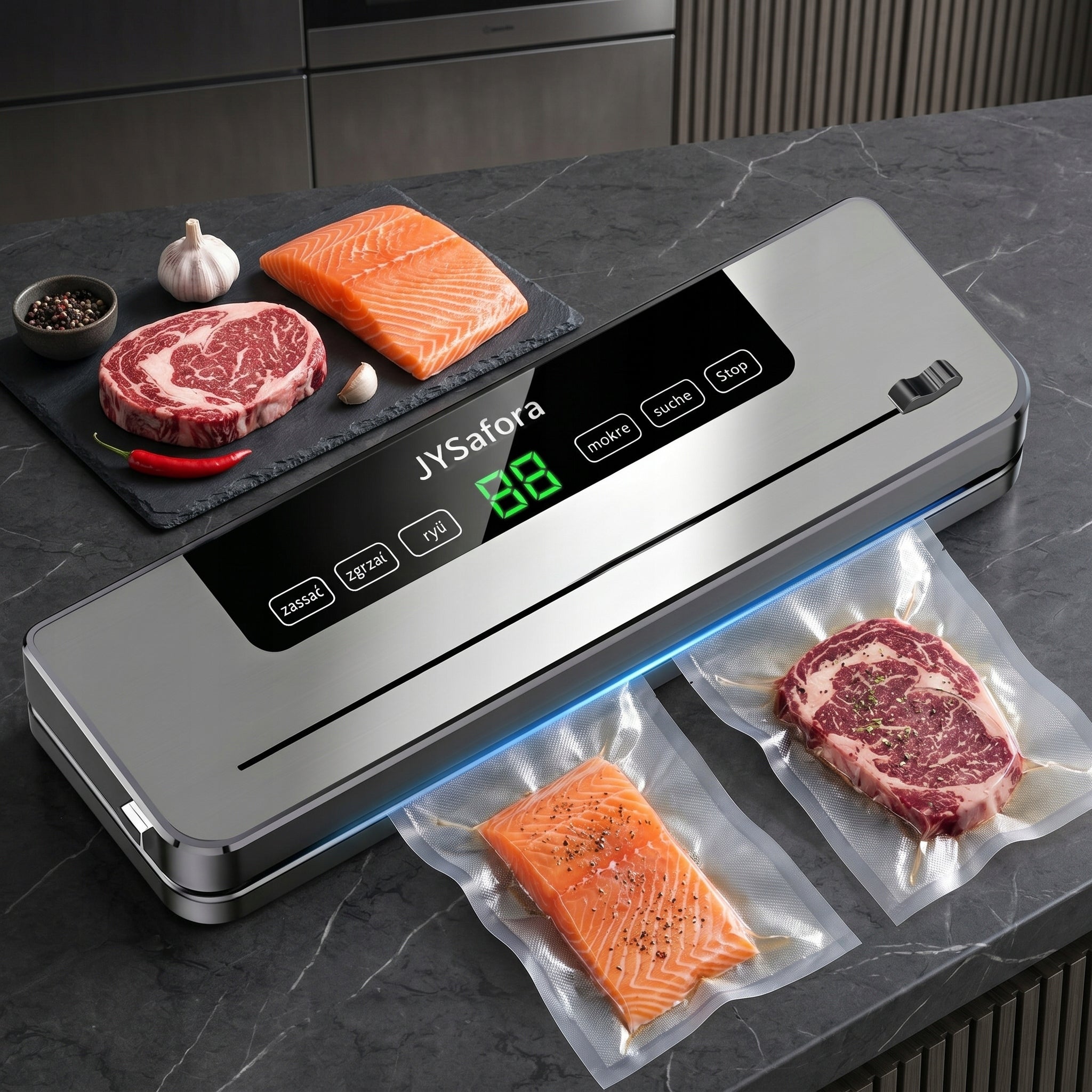 VACUUM SEALER FOOD PACKAGING MACHINE AUTOMATIC 5 Modes For Bags Manufacturer code 4027365705773