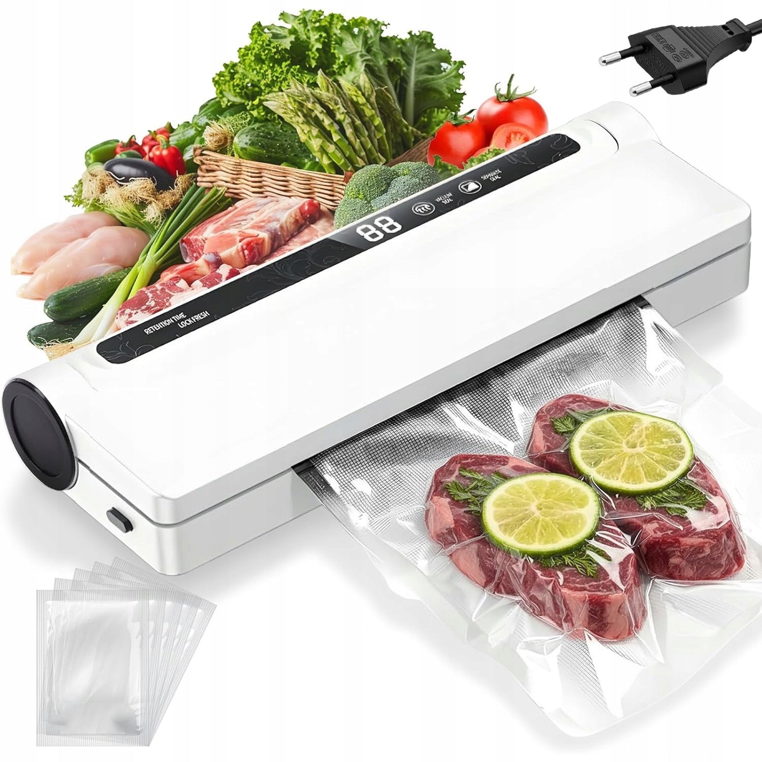 VACUUM SEALER FOOD PACKING MACHINE 130W + 20 pouches