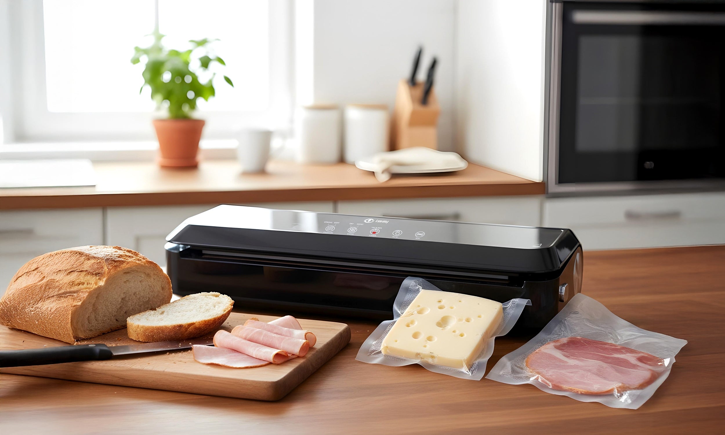 VACUUM SEALER FOR FOOD AUTOMATIC PACKAGING MACHINE ISAJ GL1 + FOIL Manufacturer code ZGRZEWARKA PRÓŻNIOWA DO ŻYWNOŚCI