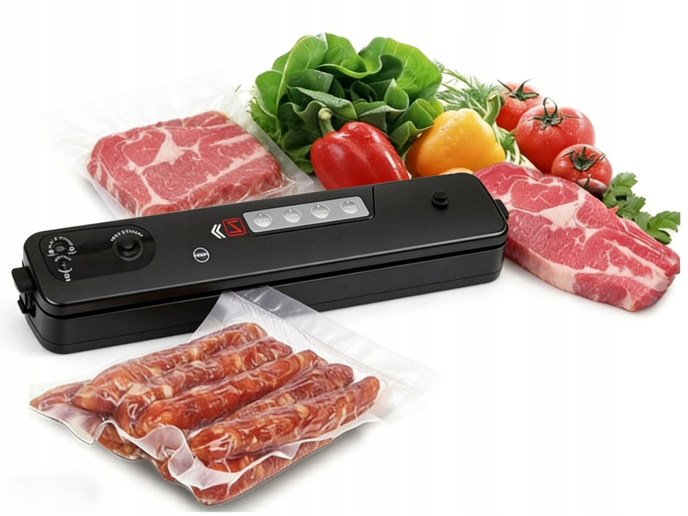 VACUUM SEALER FOR FOOD FILM SEALER PACKAGING MACHINE 120-140W BLACK