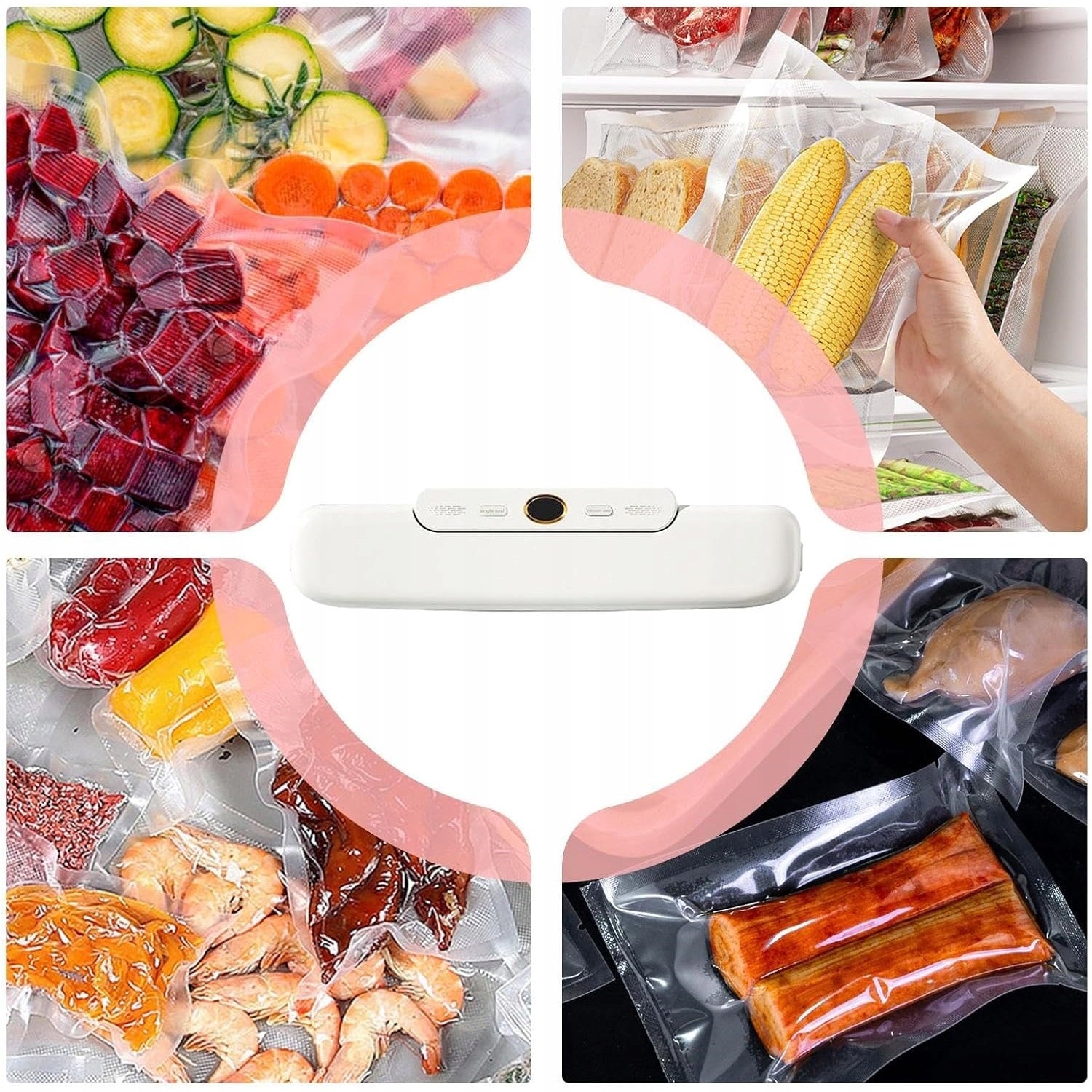 VACUUM SEALER FOR FOOD PACKAGING MACHINE STRONG AUTOMATIC 65 KPA +FOIL Brand no brand