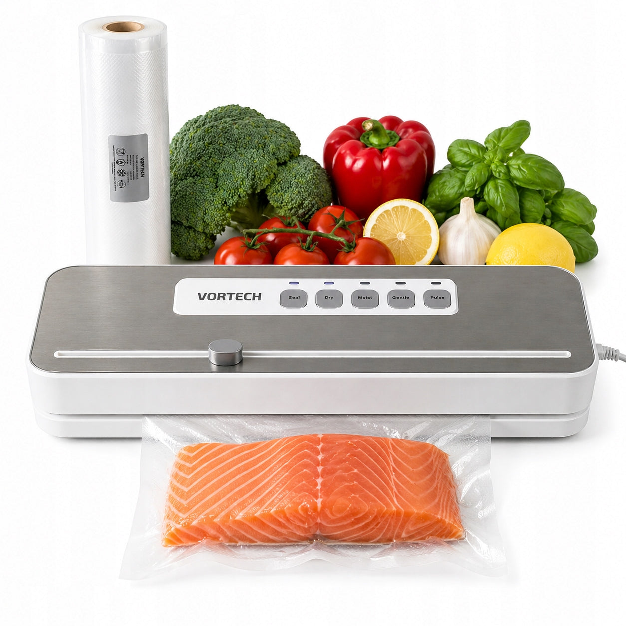 VACUUM SEALER FOR FOOD VORTECH MASTER SEAL AUTOMATIC + SLEEVE 5M