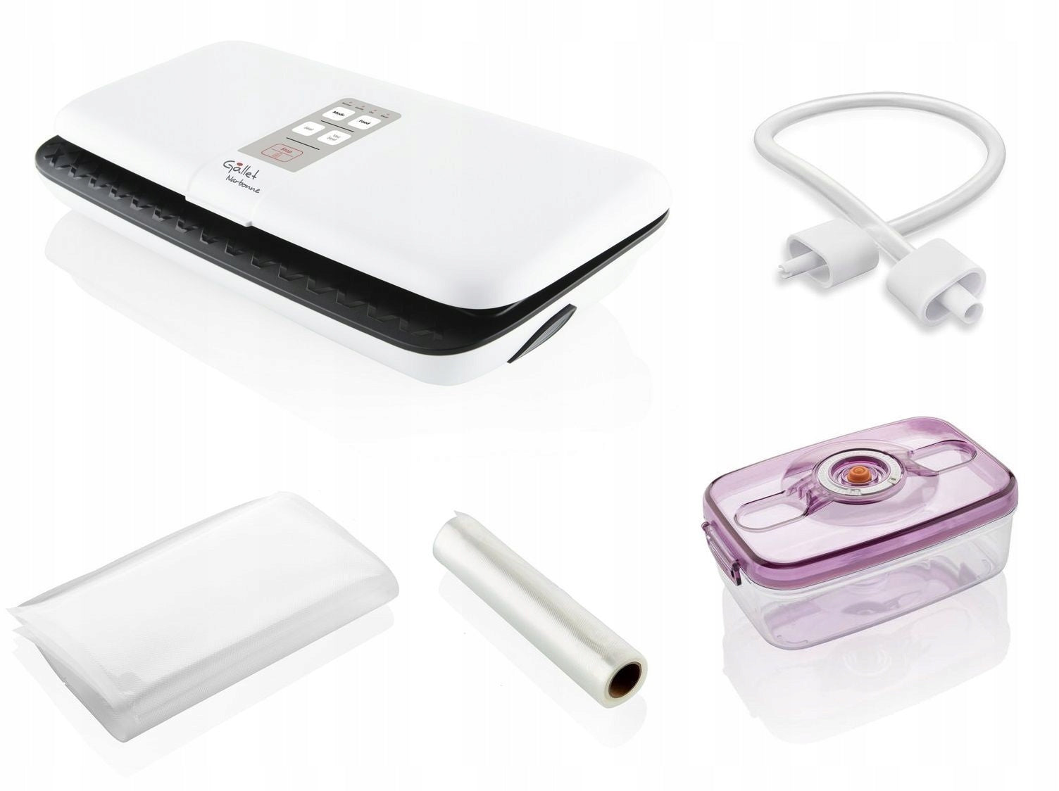 VACUUM SEALER + GALLET FOIL BAG CONTAINER Brand Gallet